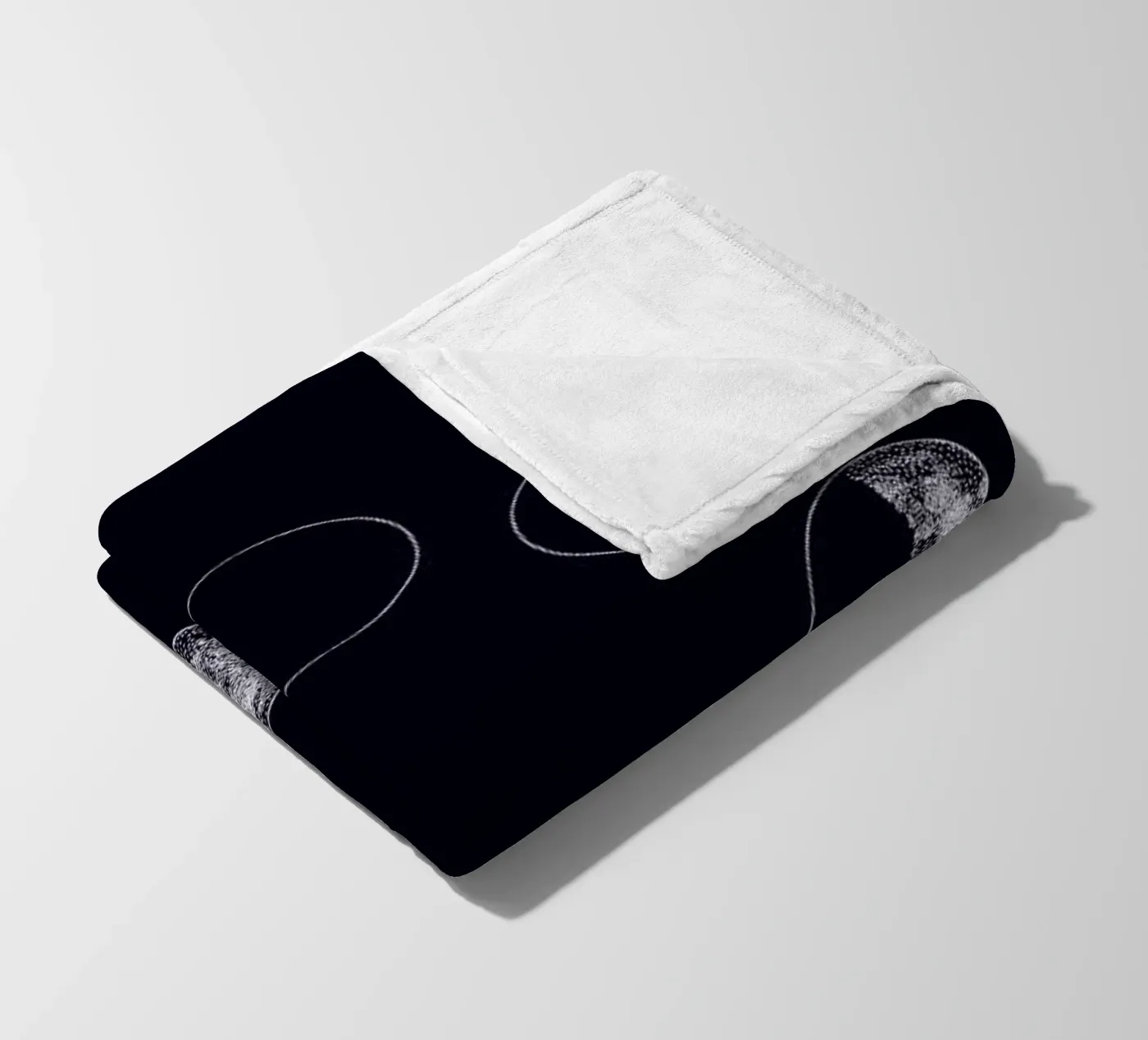 Blue Moons Fleecedecke von daylight design studio