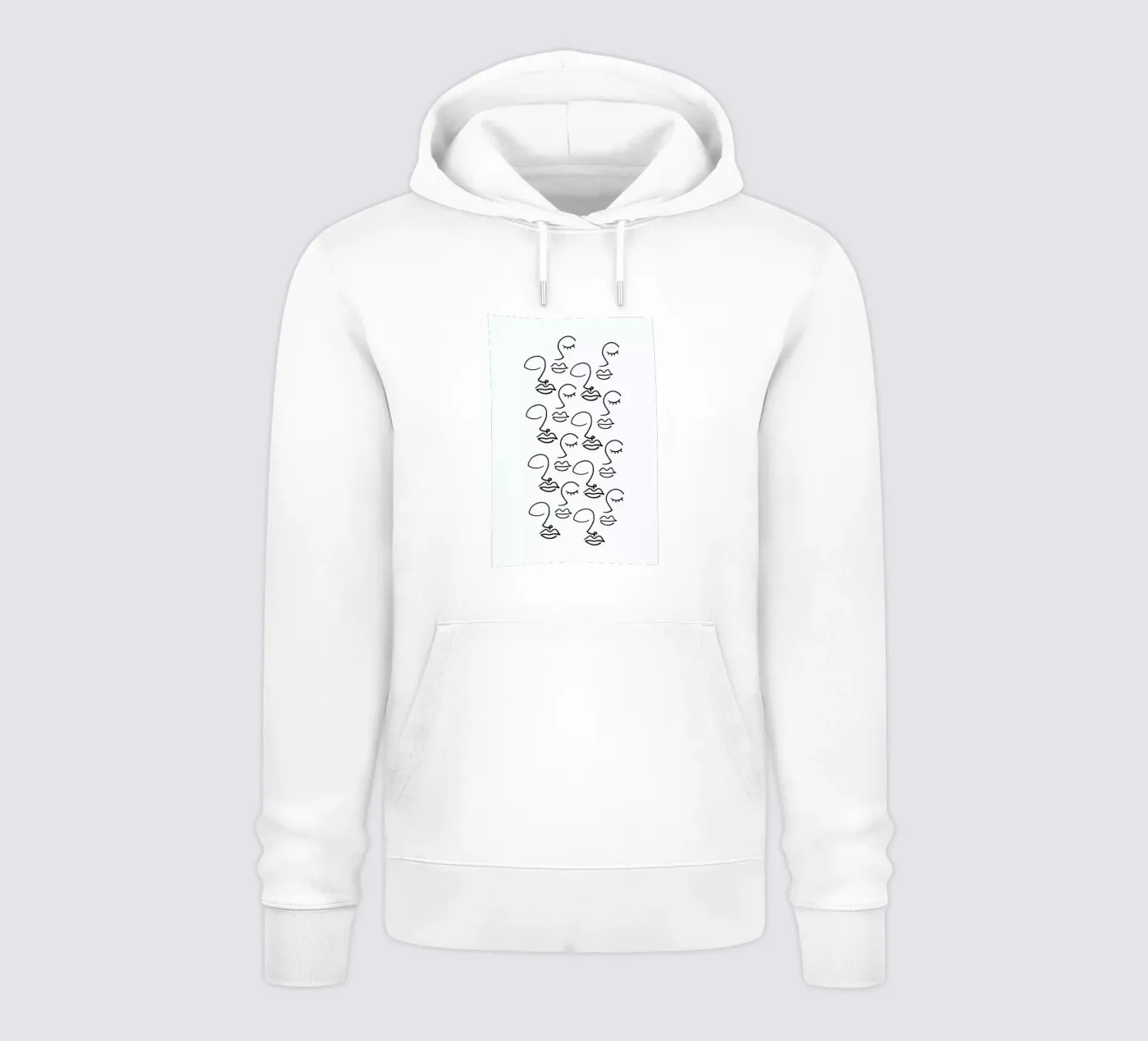 Faces felpa con cappuccio da Ninhol