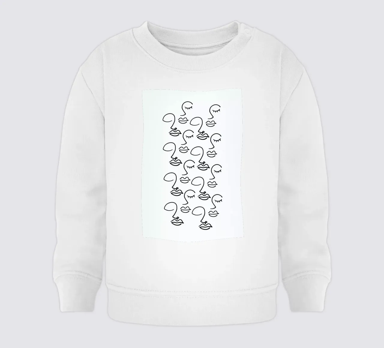 Faces felpa neonato da Ninhol