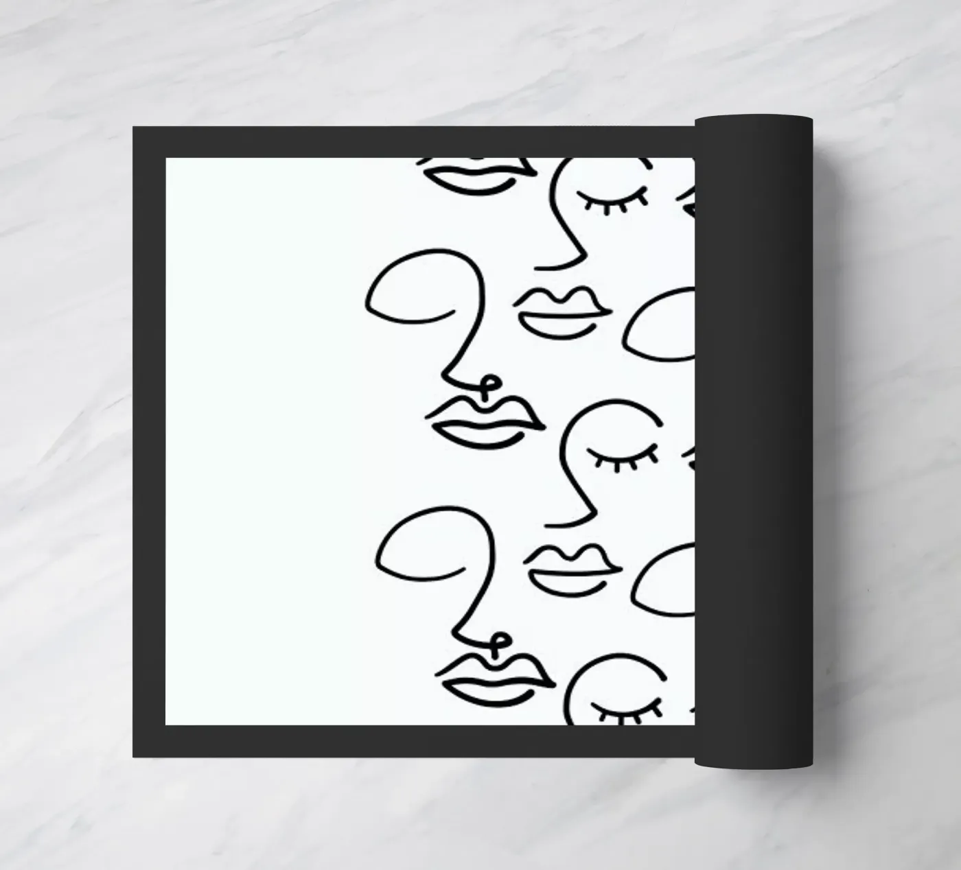 Faces doormat by Ninhol