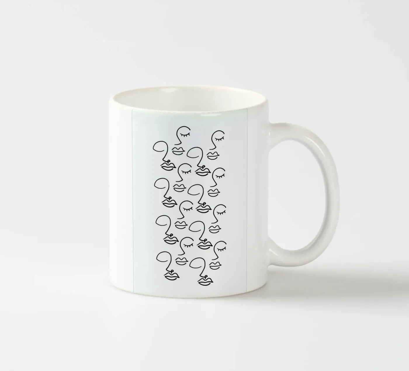 Faces mug en céramique de Ninhol