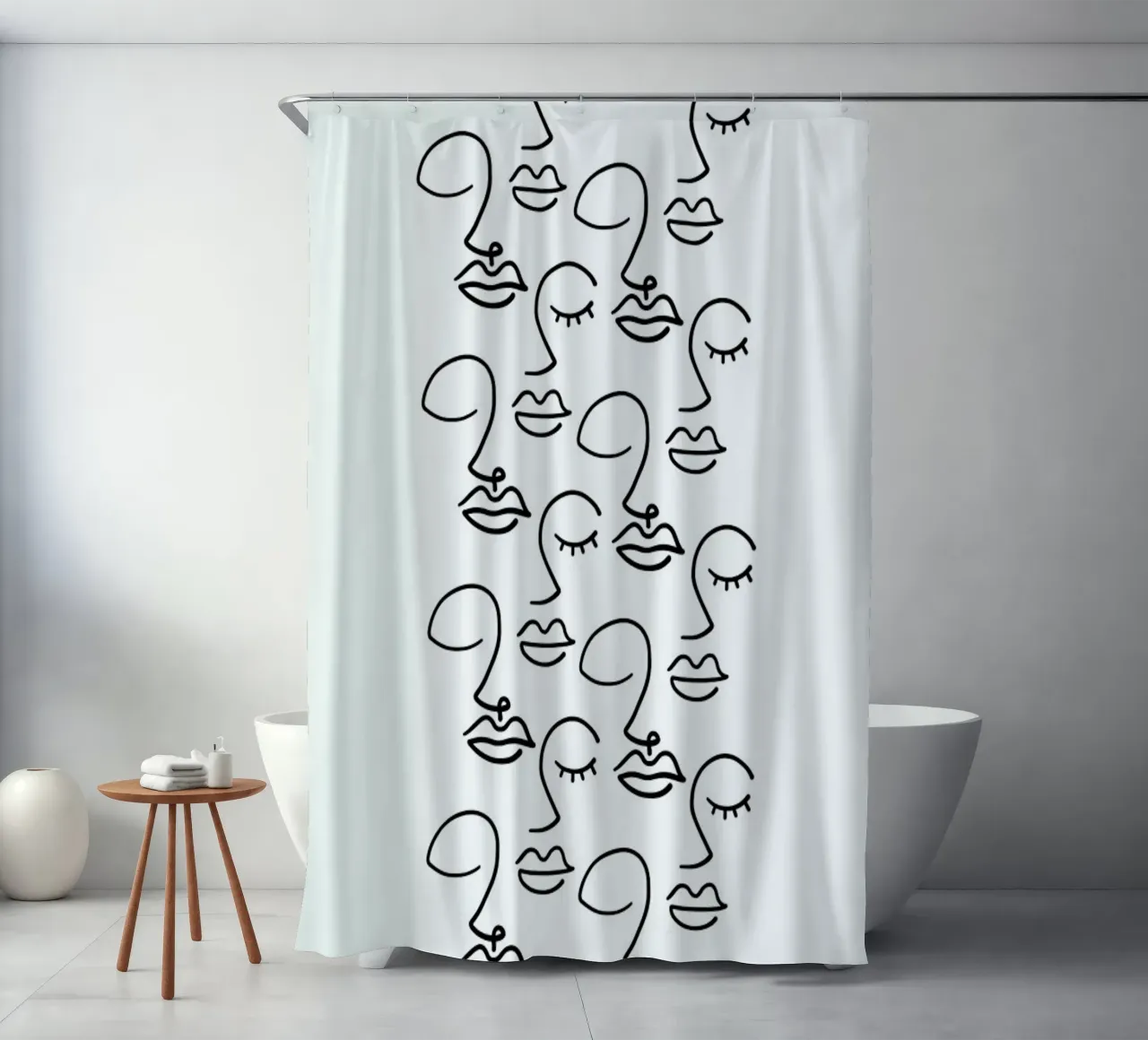 Faces tenda da doccia da Ninhol