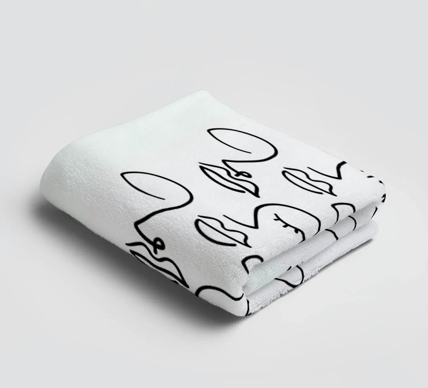 Faces badhanddoek van Ninhol
