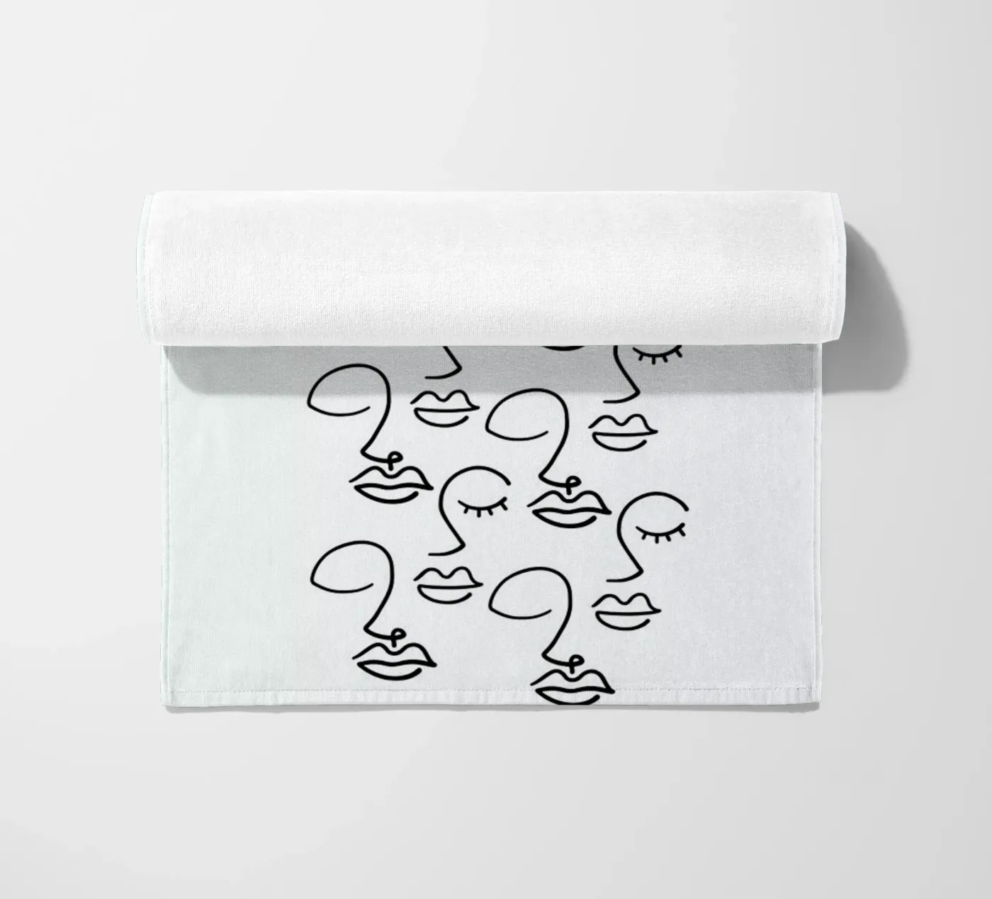 Faces strandhanddoek van Ninhol