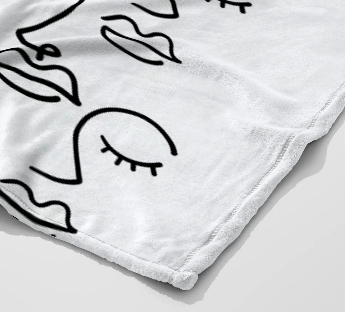 Faces fleece blanket by Ninhol