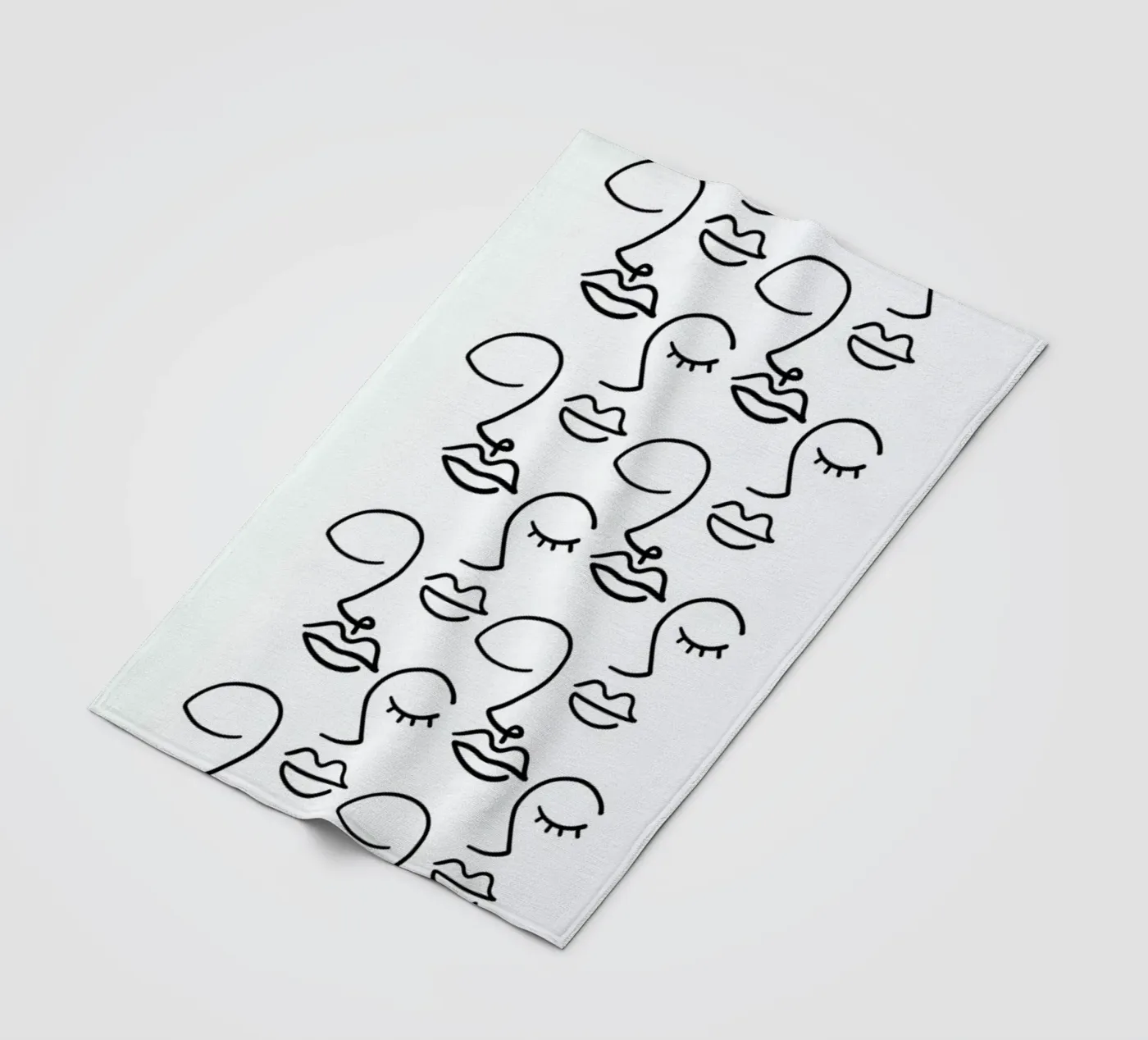 Faces fleece blanket by Ninhol