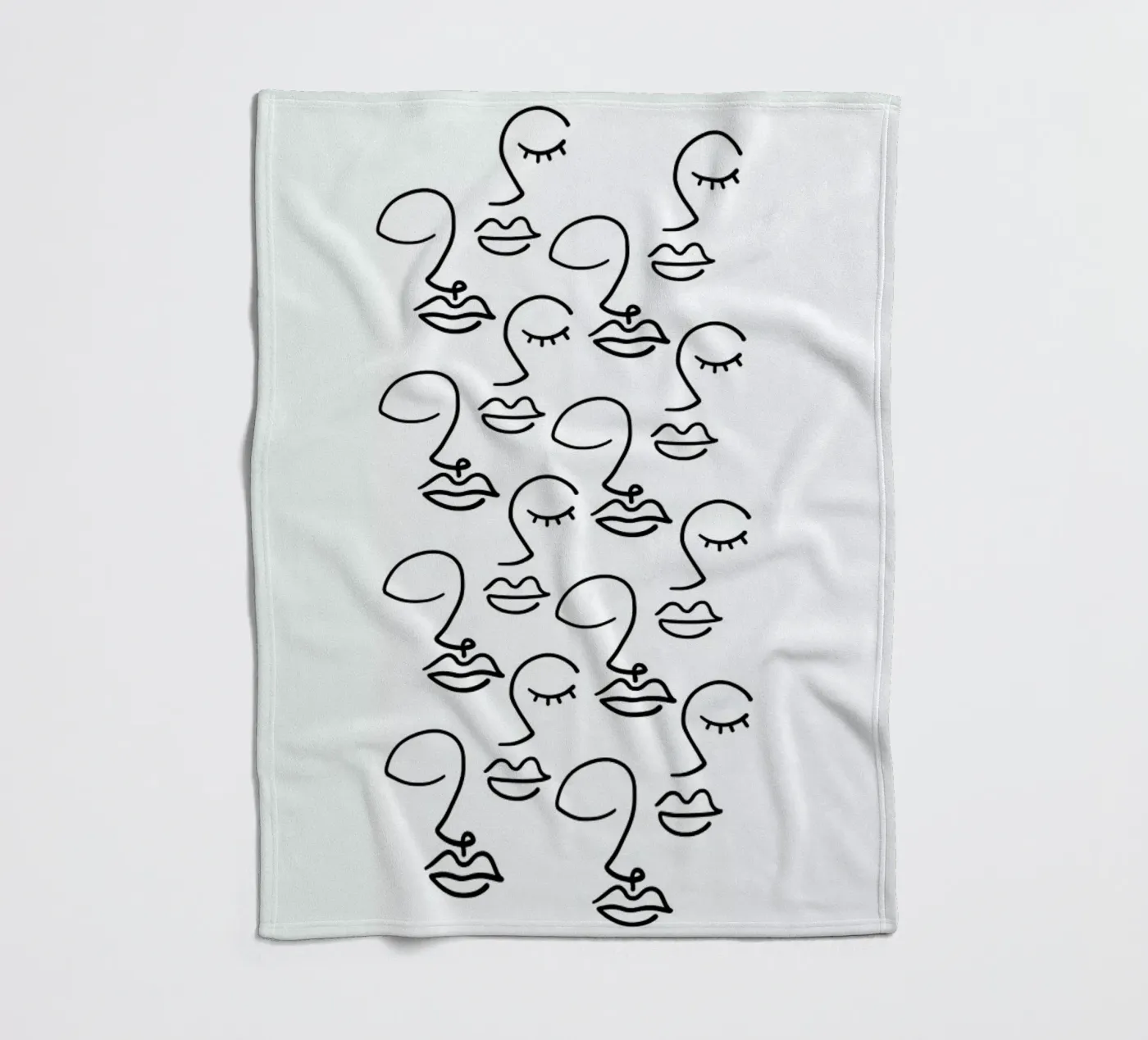 Faces fleecedeken van Ninhol