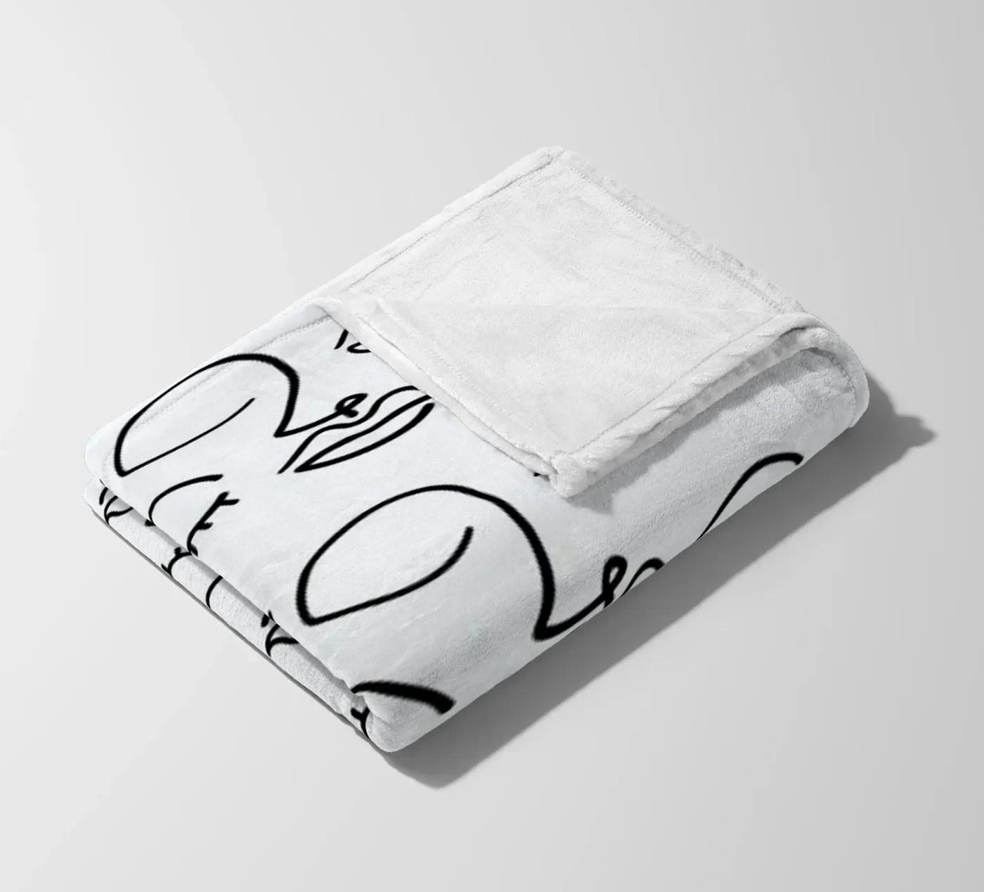 Faces fleece blanket by Ninhol