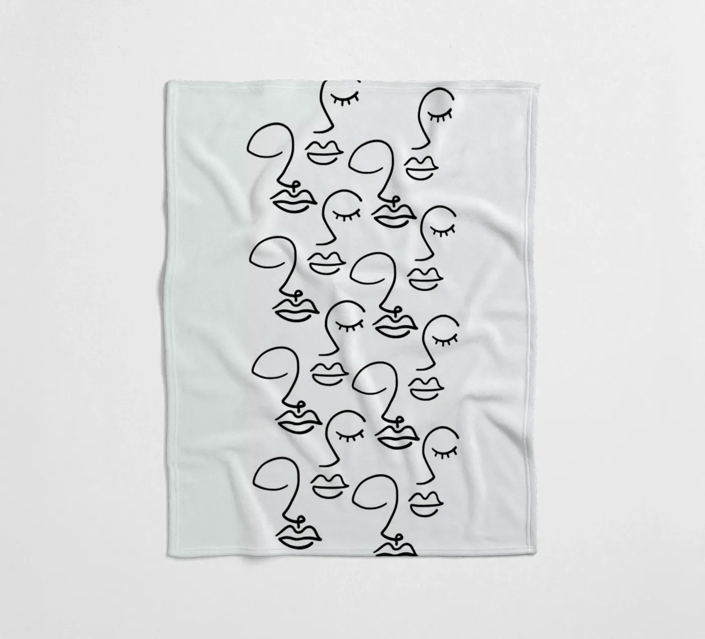 Faces fleece blanket by Ninhol