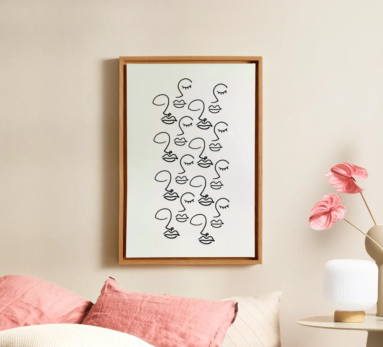 Faces canvas by Ninhol