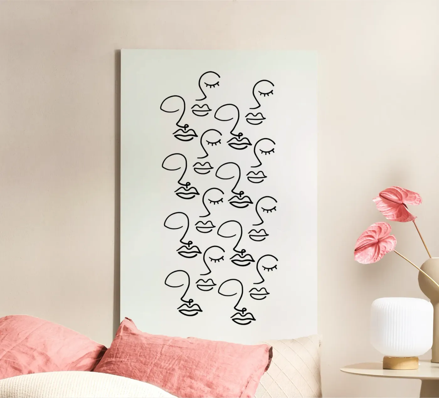 Faces canvas van Ninhol