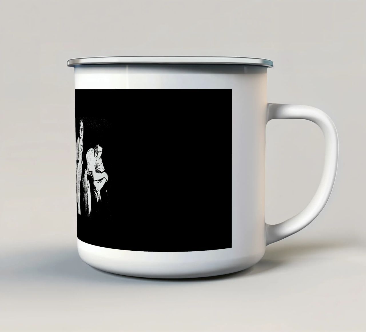 Stregatto d'epoca tazza in smalto da Curtishop