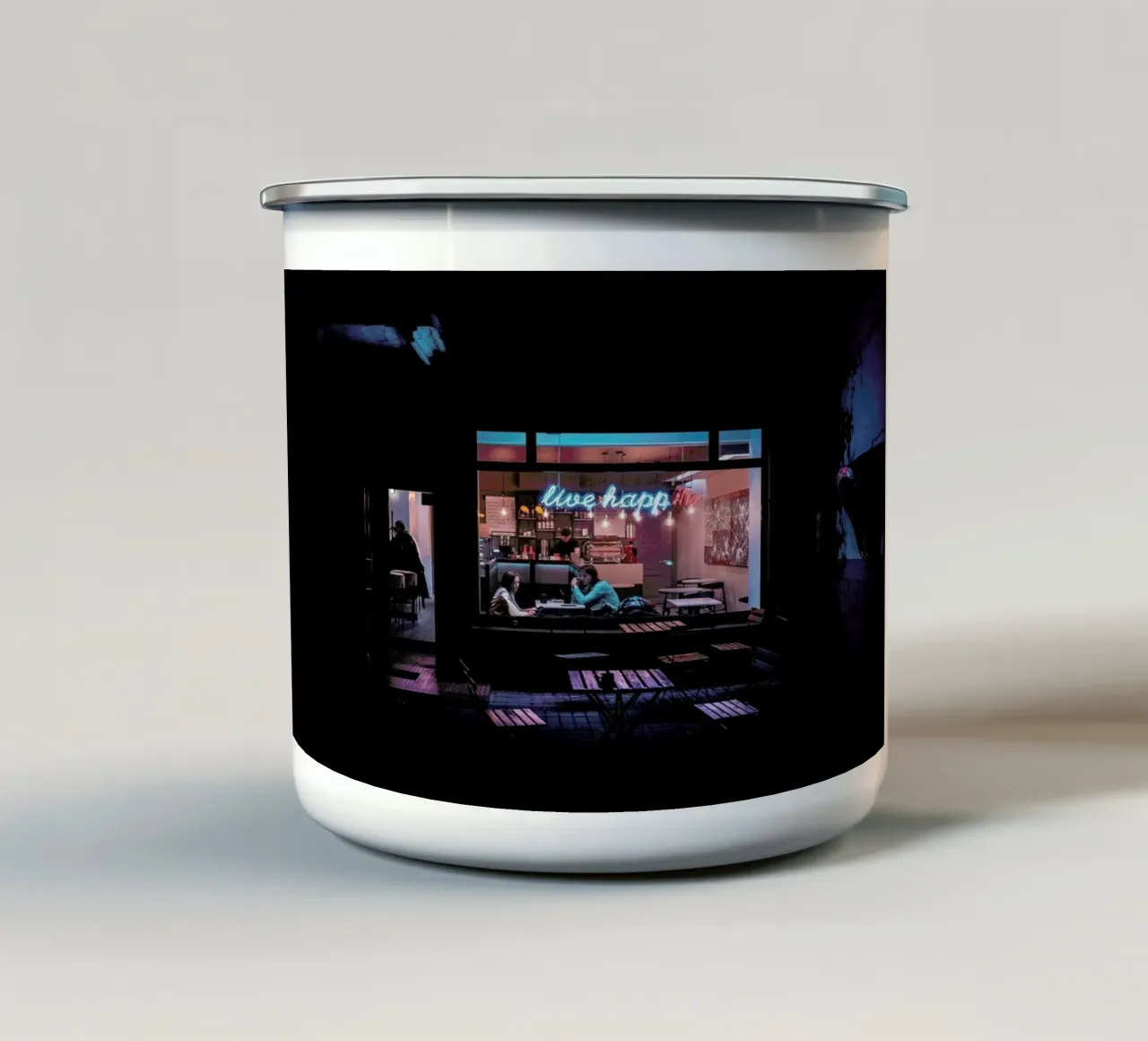 Kyiv enamel mug by Philipp Reinhard