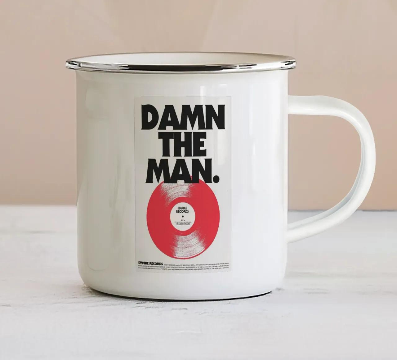 Maledetto uomo tazza in smalto da HUMMERSONIC