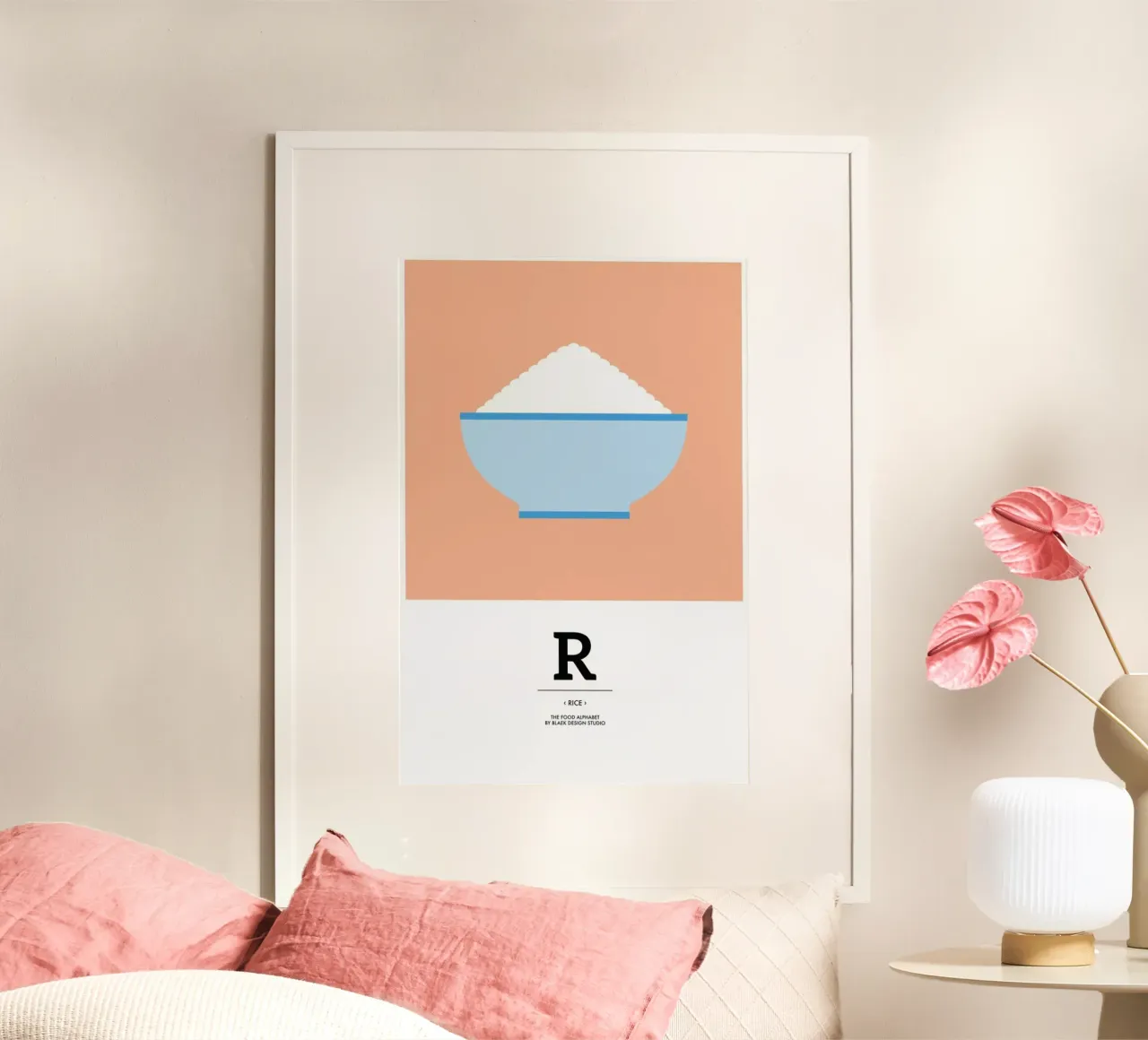„The Food Alphabet“ - R like Rice carta hahnemühle da BLAEK Design Studio