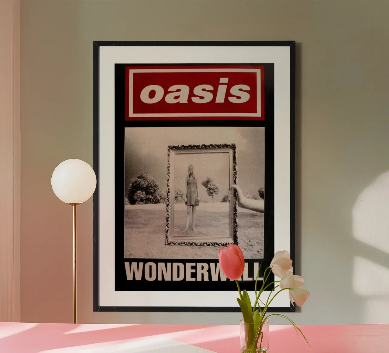 Oasi Wonderwall poster con telaio in plastica da HUMMERSONIC