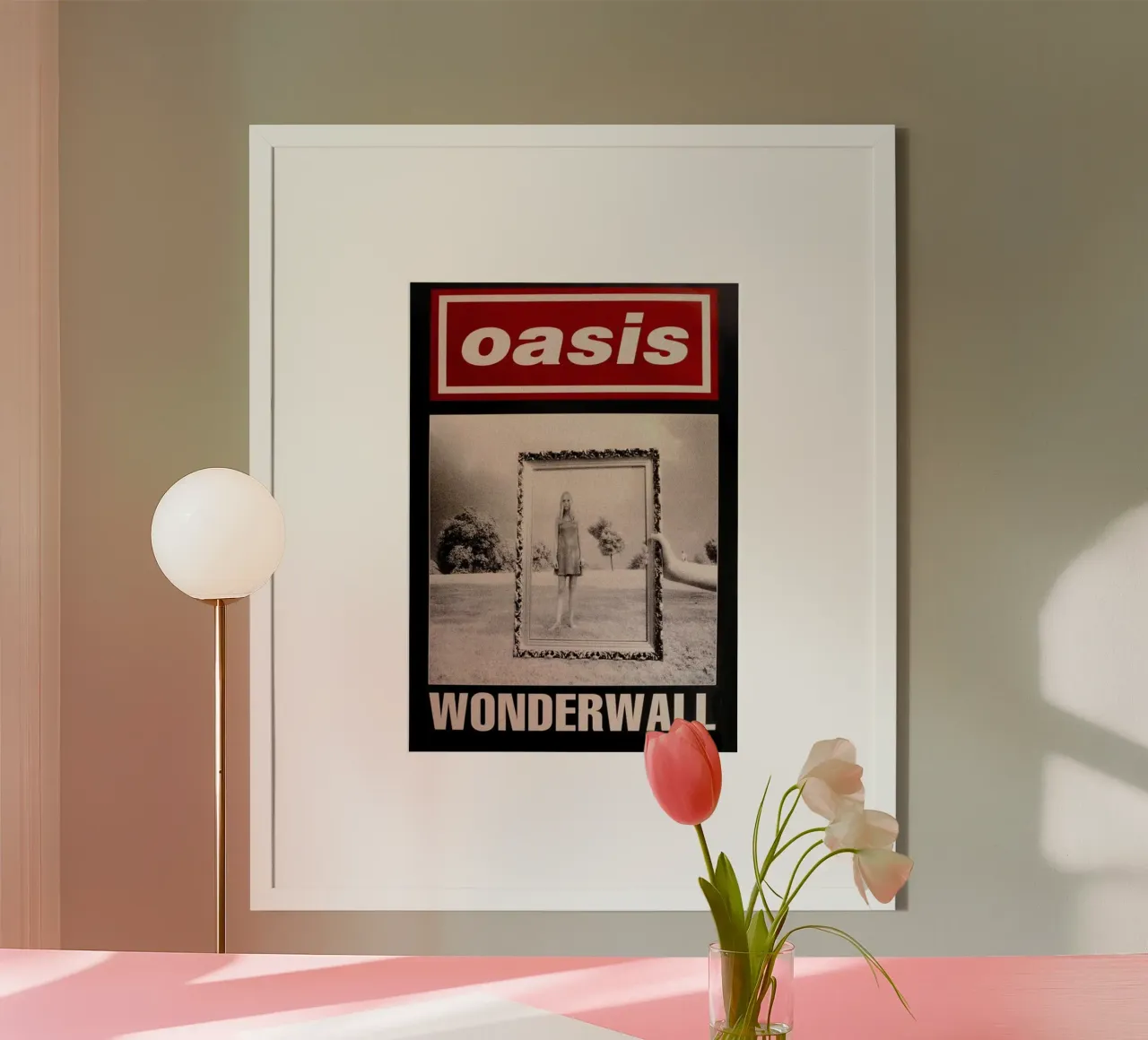Oasi Wonderwall poster con telaio in plastica da HUMMERSONIC