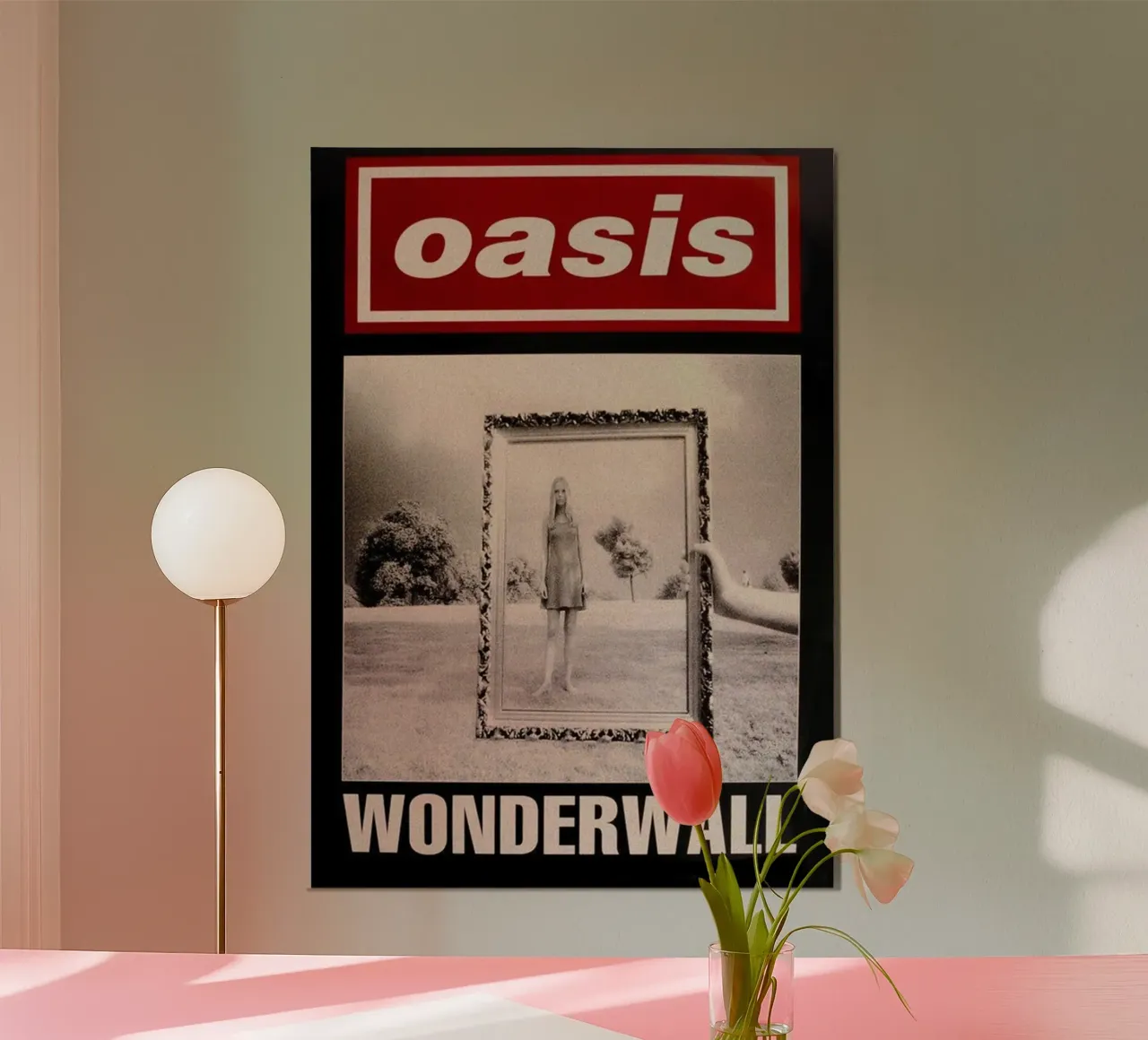 Oasi Wonderwall poster con telaio in plastica da HUMMERSONIC