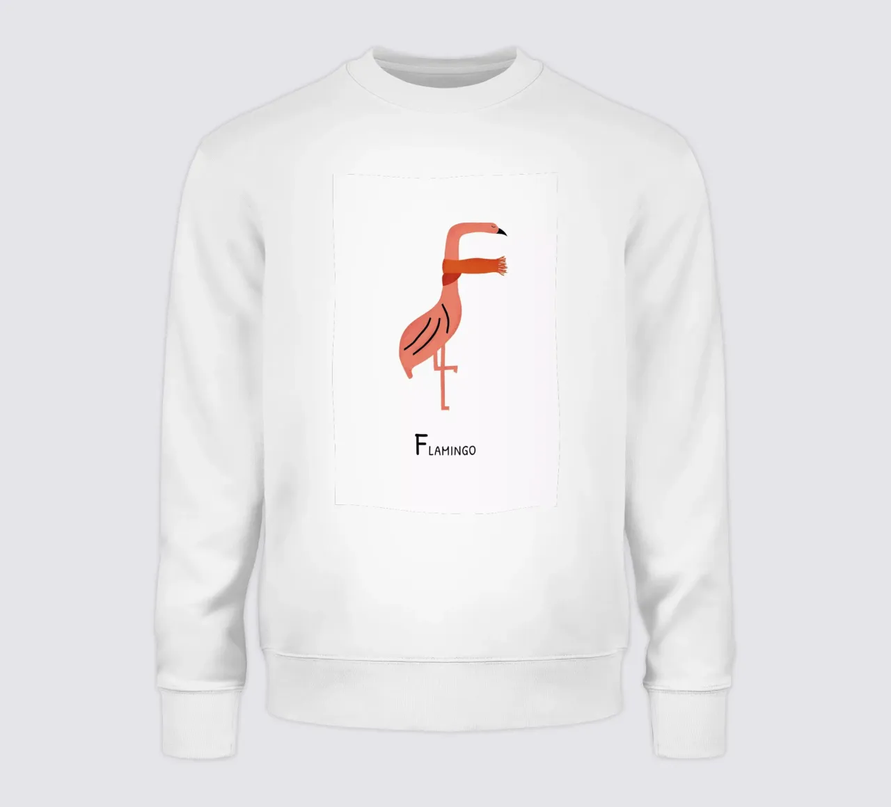 F for Flamingo felpa da Little Flourishes