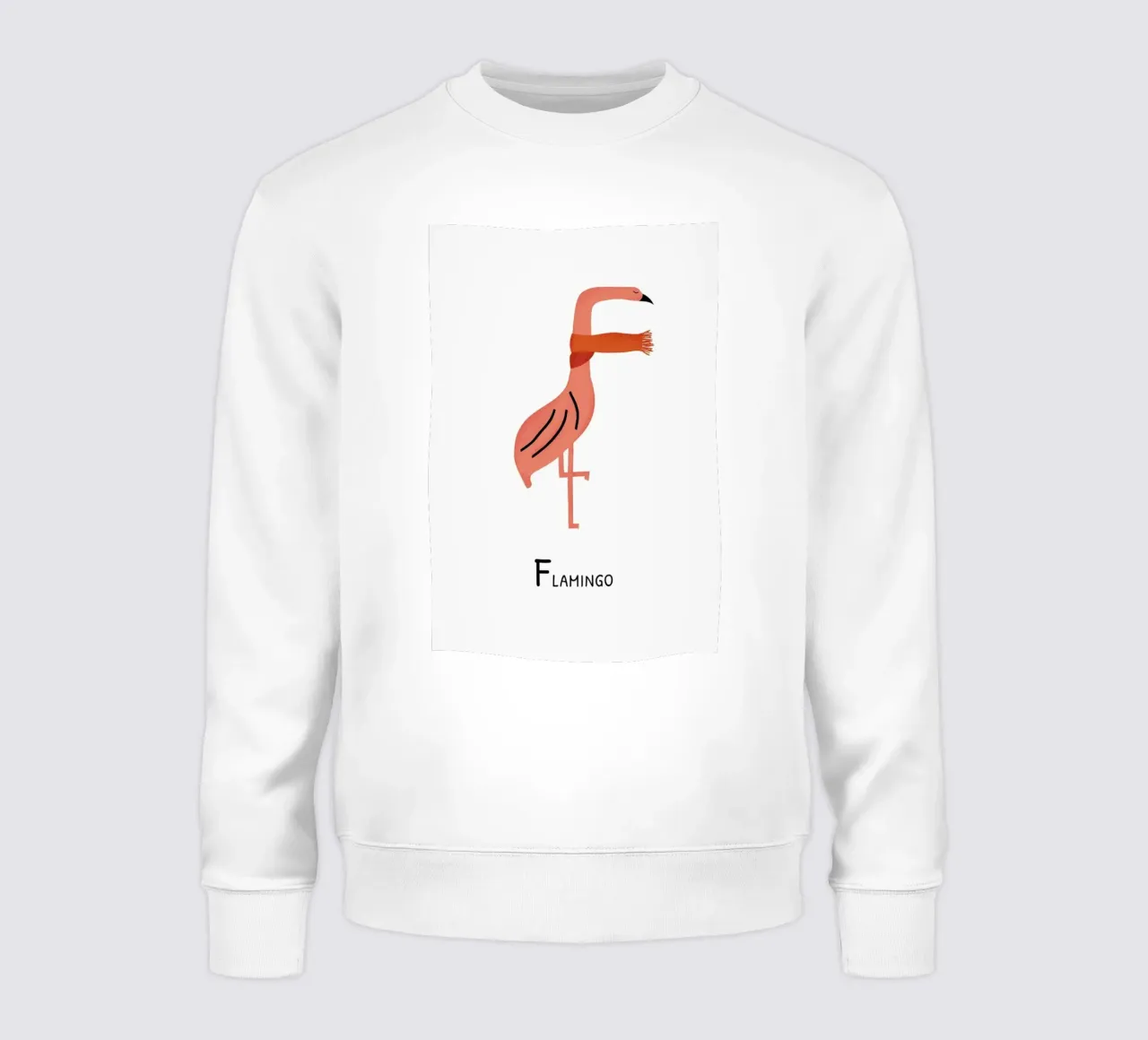 F for Flamingo sudadera de Little Flourishes