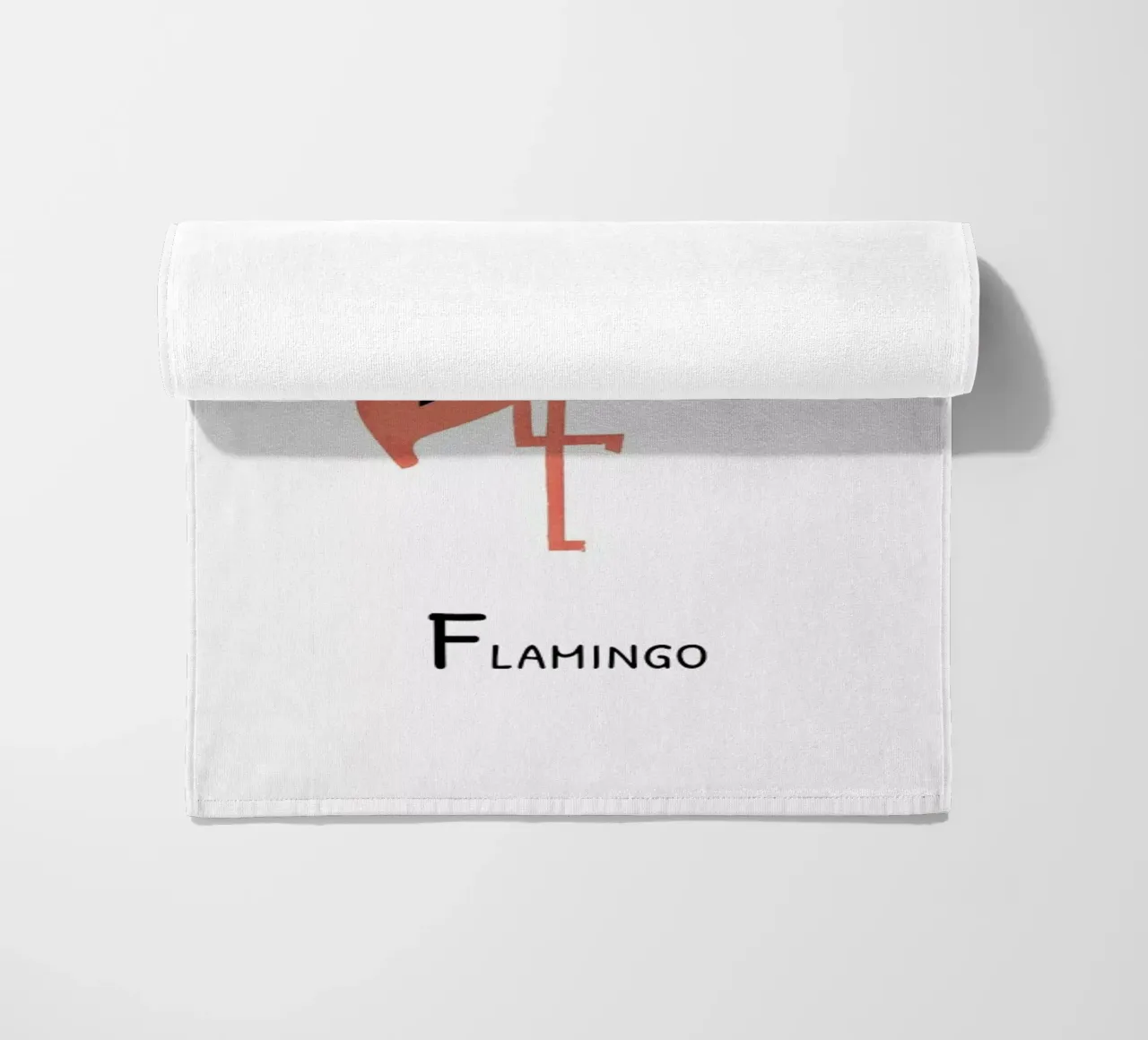 F for Flamingo telo mare da Little Flourishes