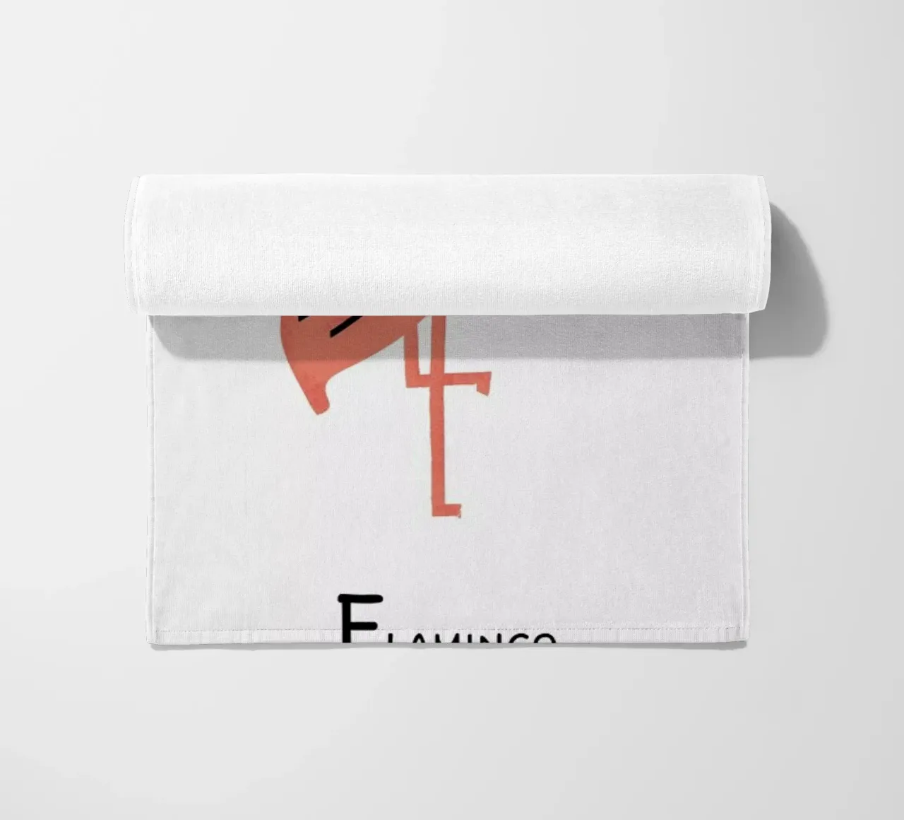 F for Flamingo telo mare da Little Flourishes