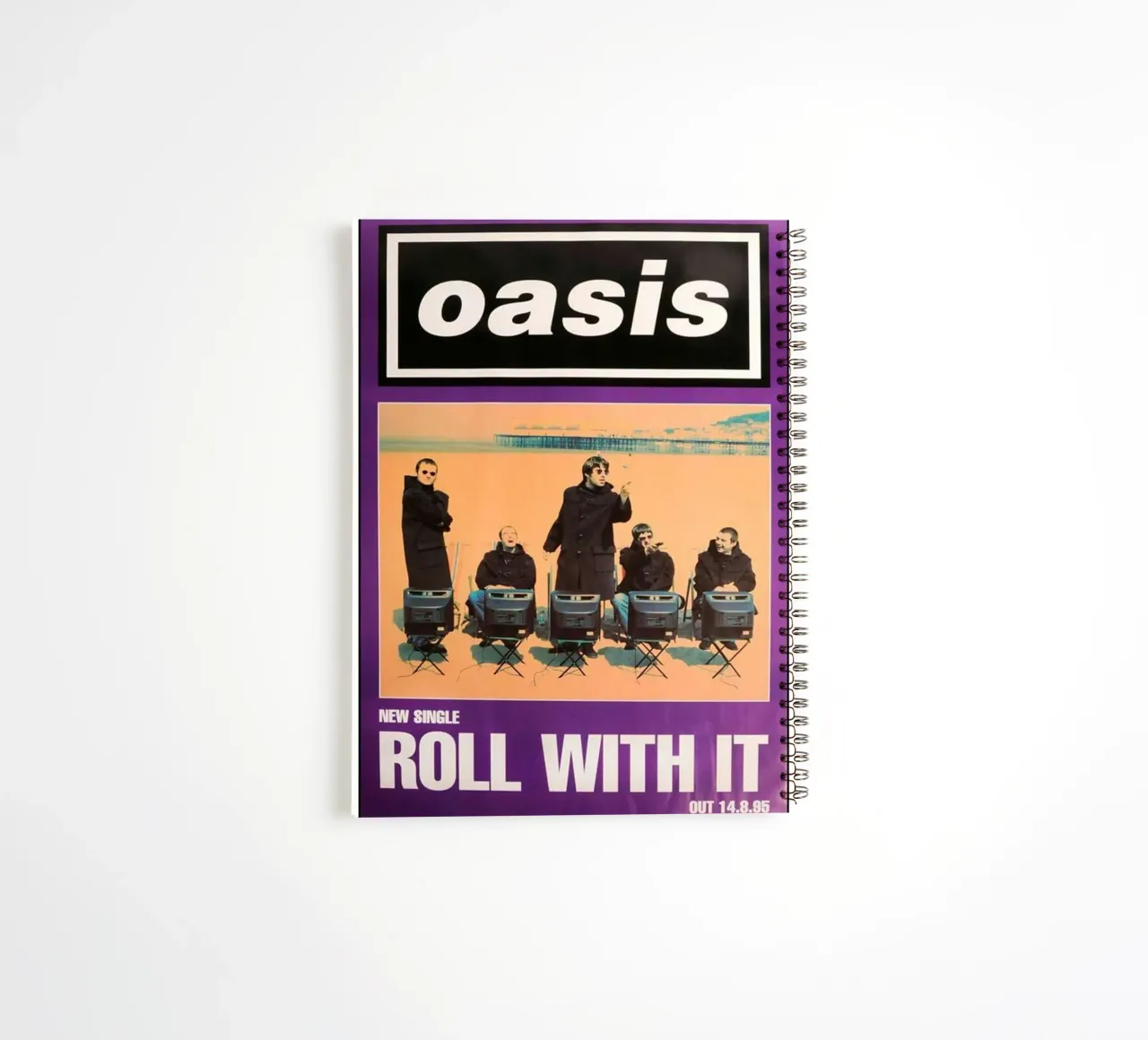 Roll With It Oasis spiral notebook by HUMMERSONIC