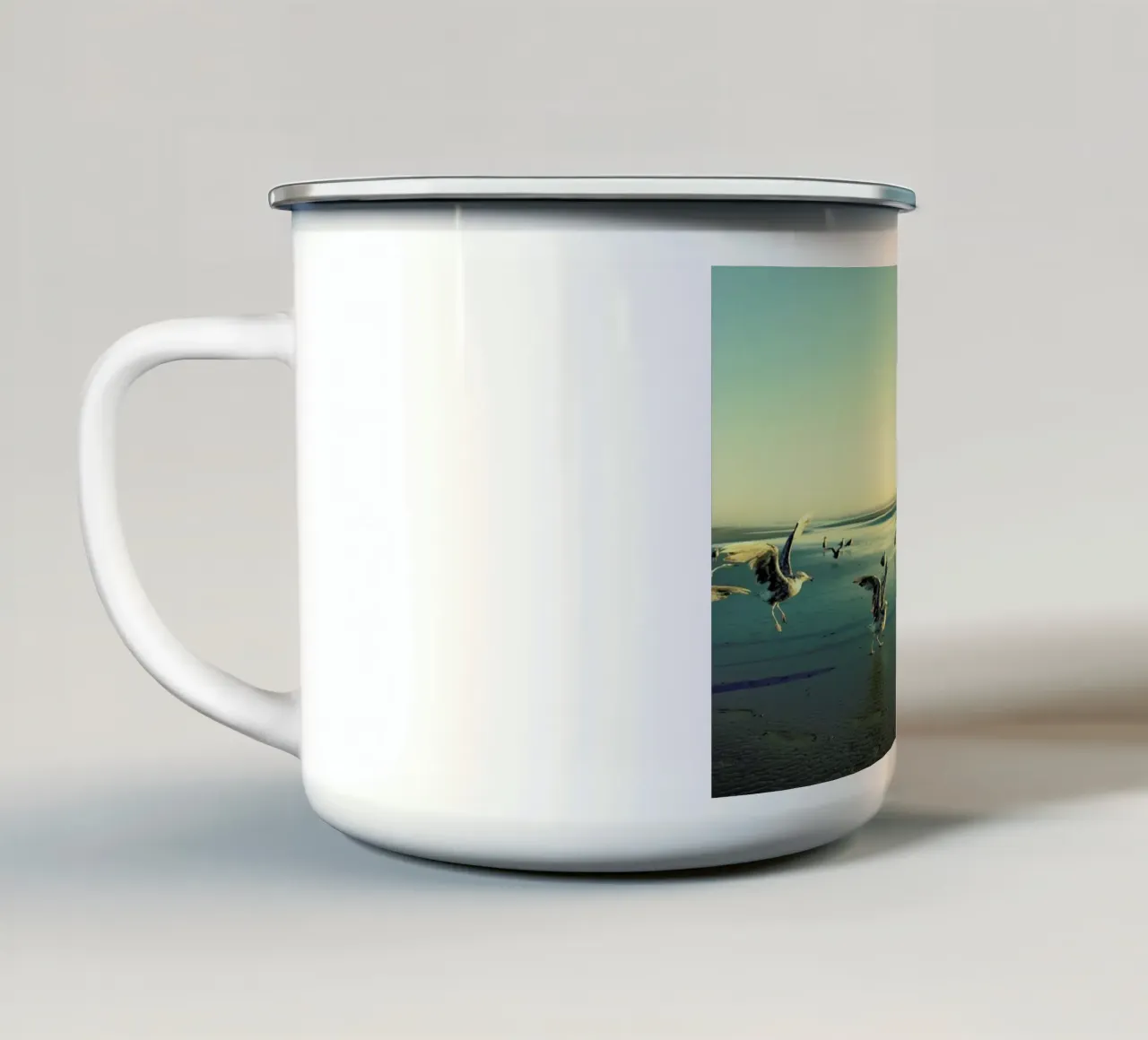 Don't Quit tazza in smalto da Robin Delean