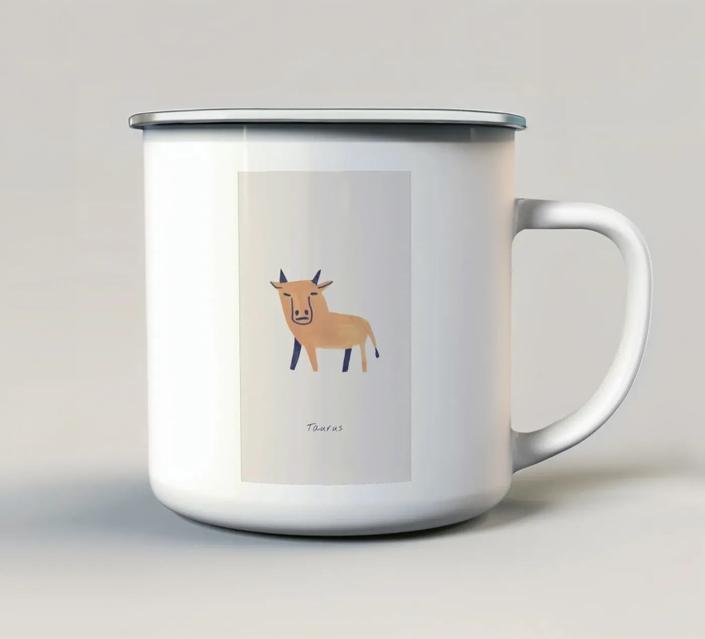 Taurus enamel mug by Little Flourishes