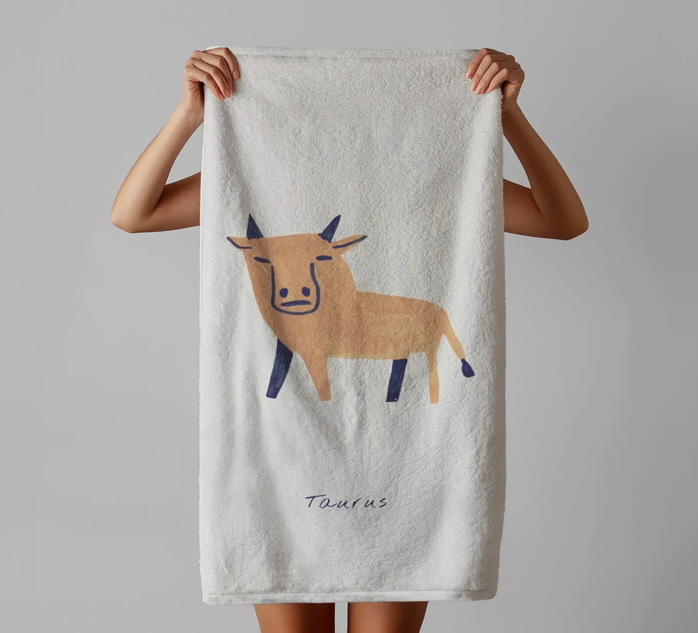 Taurus badhanddoek van Little Flourishes