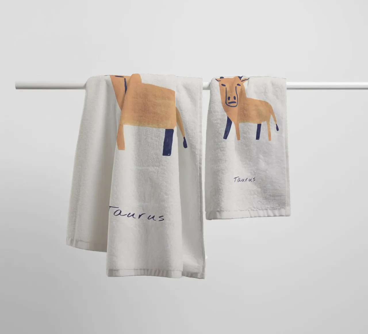 Taurus badhanddoek van Little Flourishes