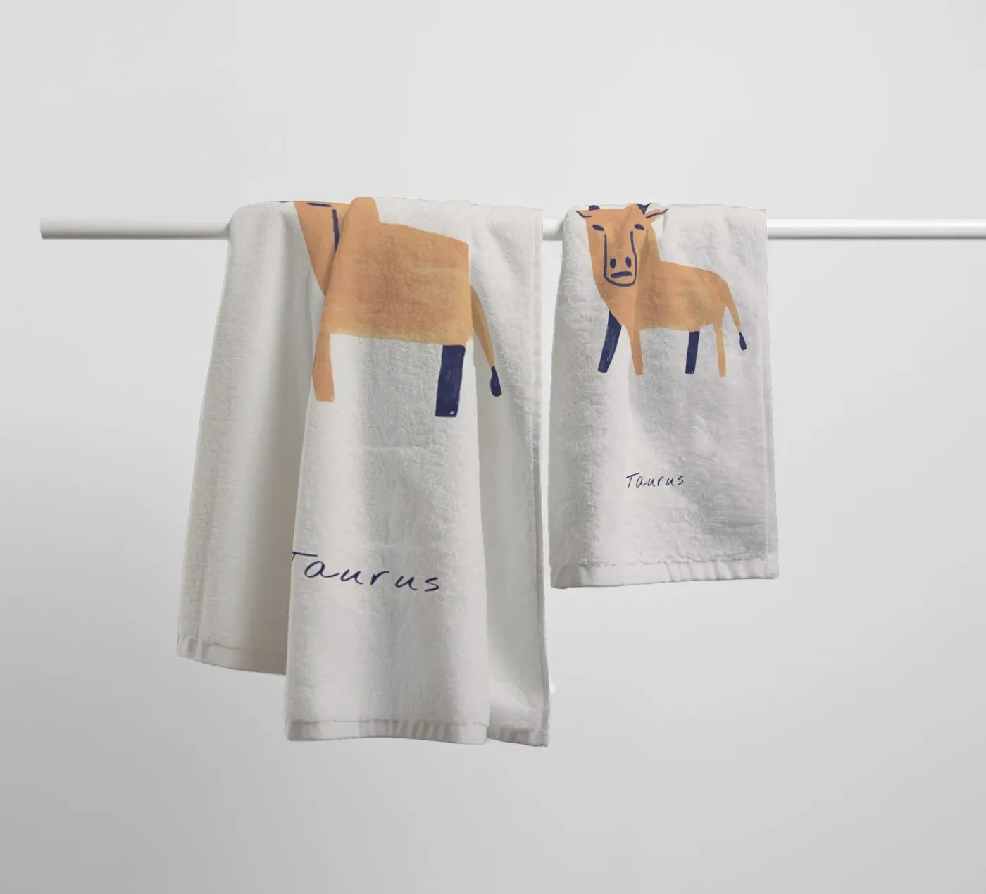 Taurus badhanddoek van Little Flourishes