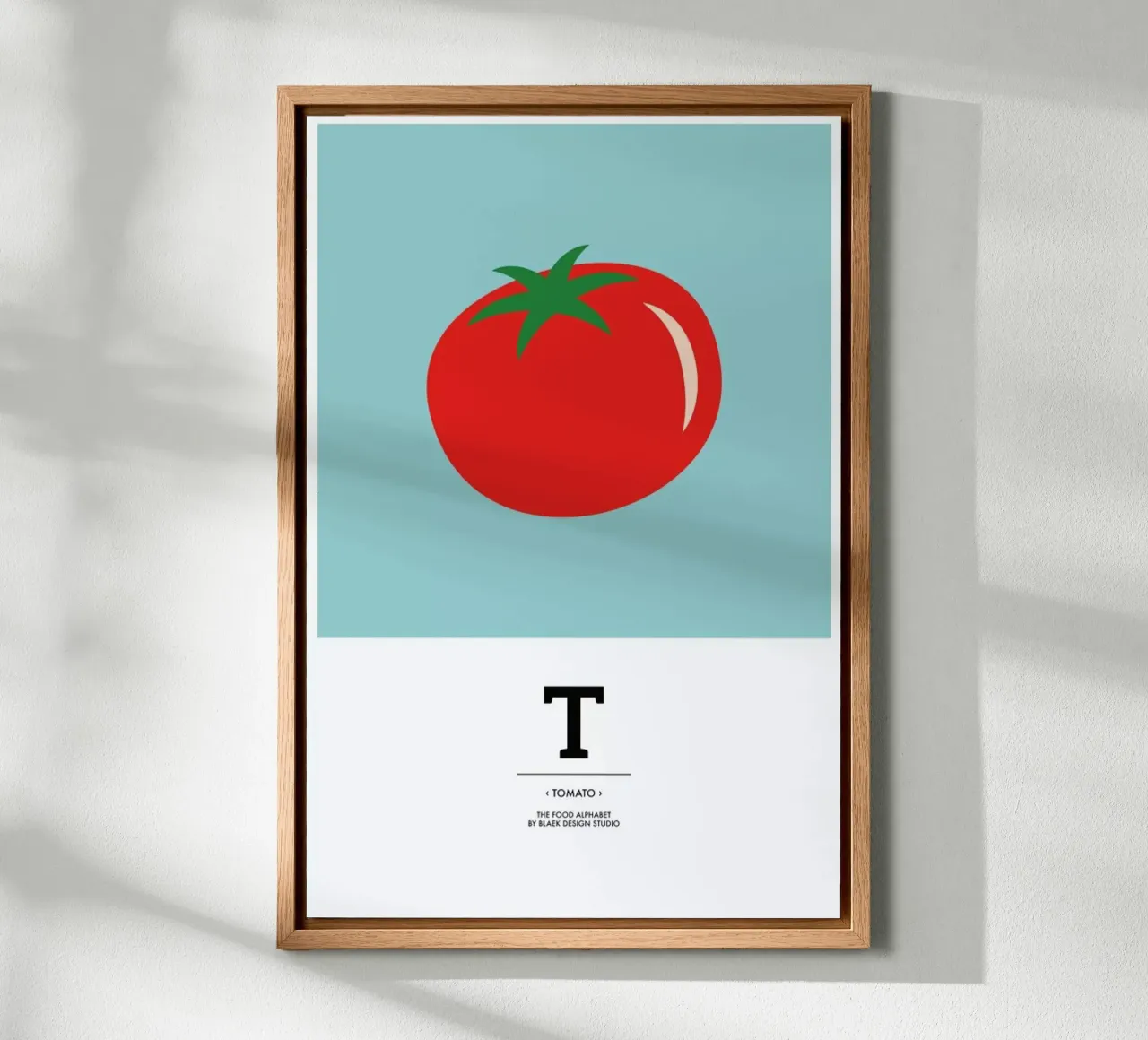„The Food Alphabet“ - T like Tomato alluminio dibond da BLAEK Design Studio