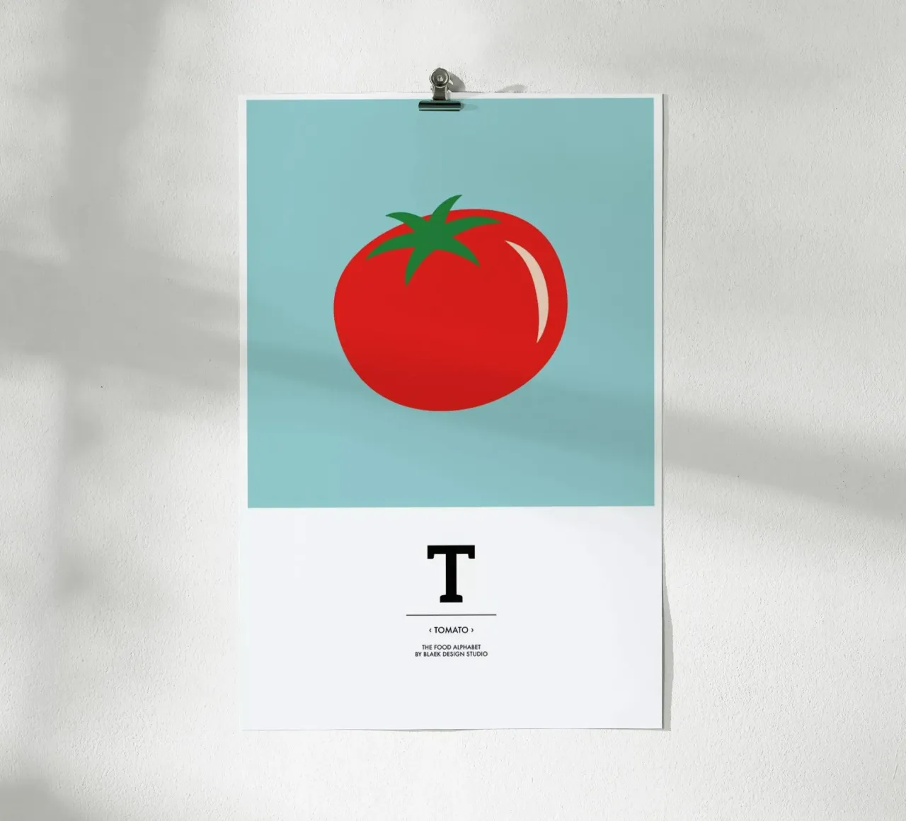 „The Food Alphabet“ - T like Tomato carta hahnemühle da BLAEK Design Studio