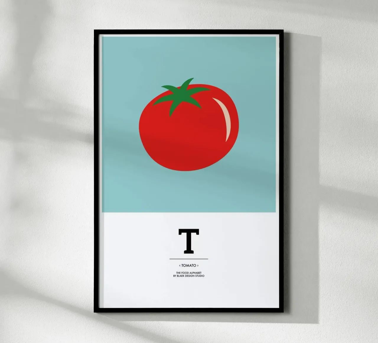 „The Food Alphabet“ - T like Tomato carta hahnemühle da BLAEK Design Studio