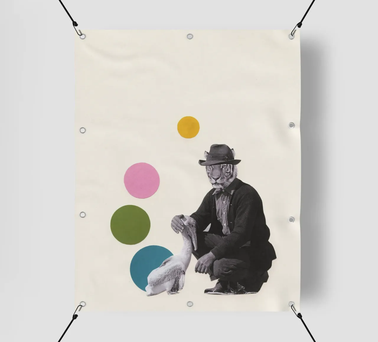 Un falso senso di sicurezza telo in pvc da Cassia Beck Collage