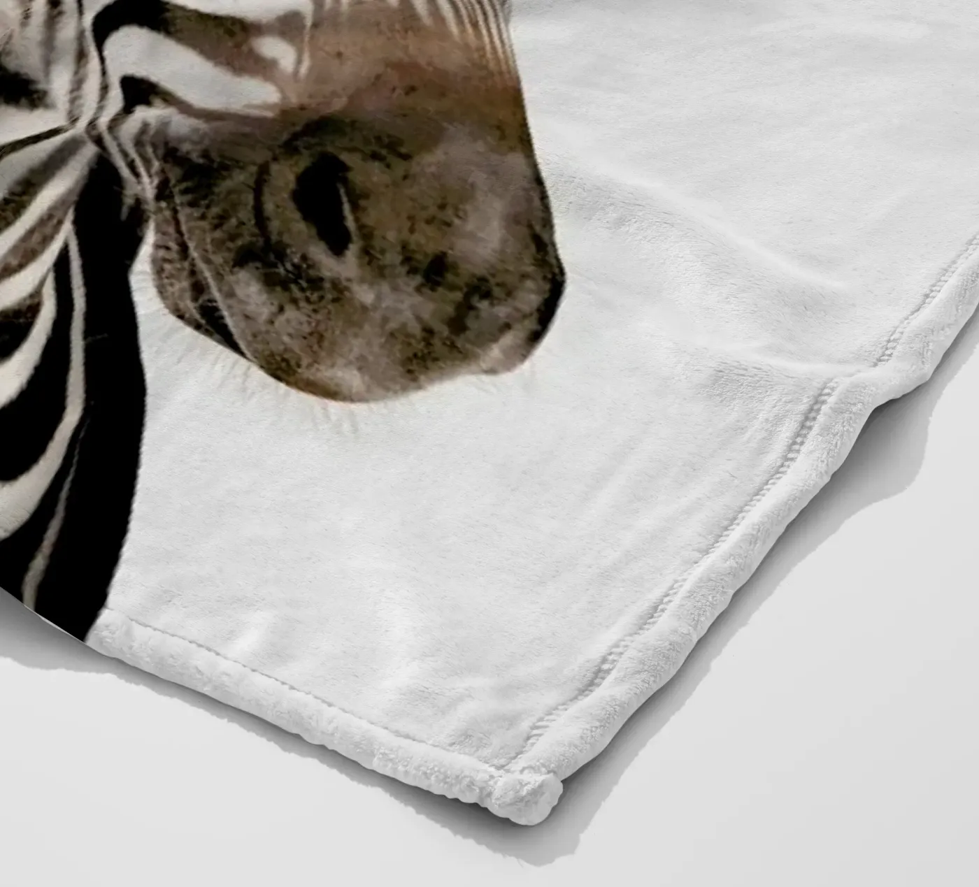 Zebra fleece blanket by Paws & Claws