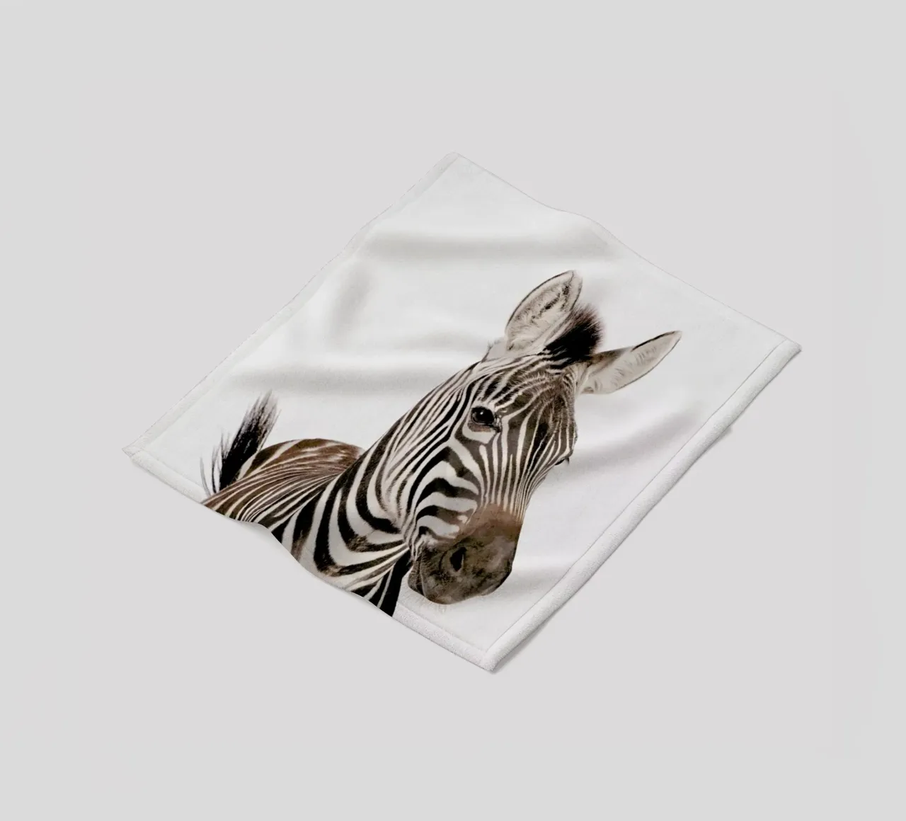 Zebra fleece blanket by Paws & Claws