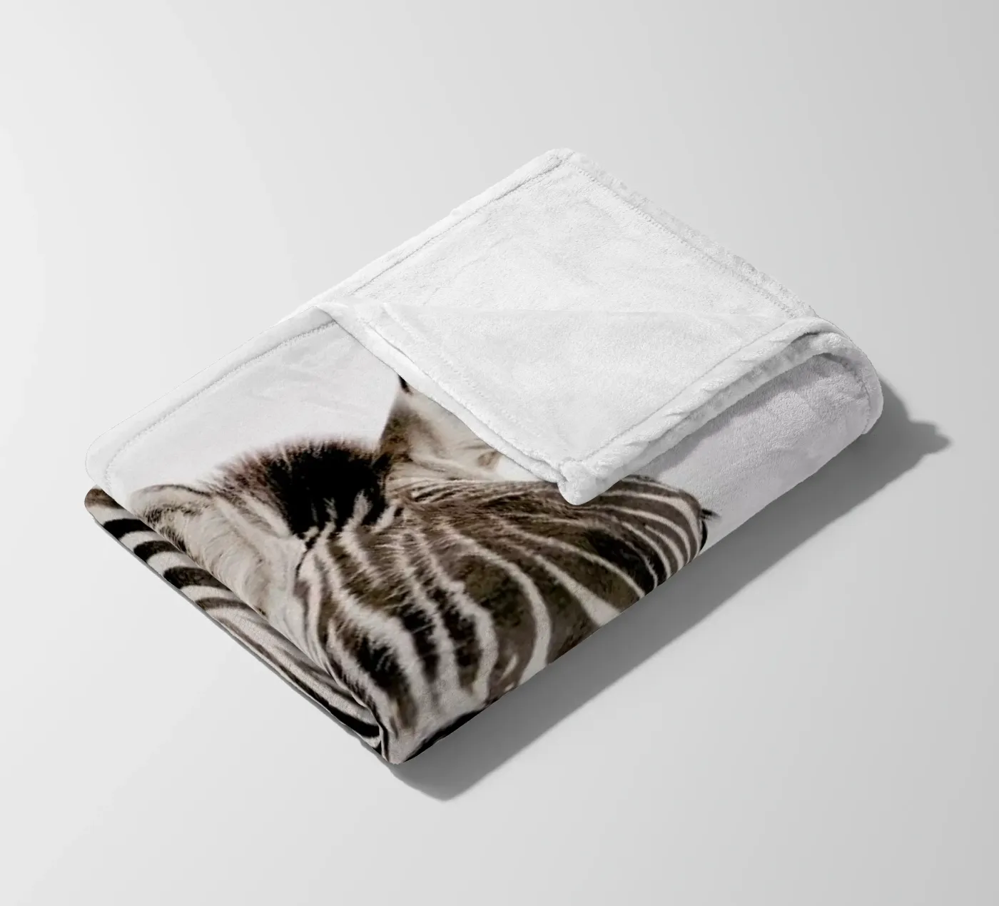 Zebra fleece blanket by Paws & Claws
