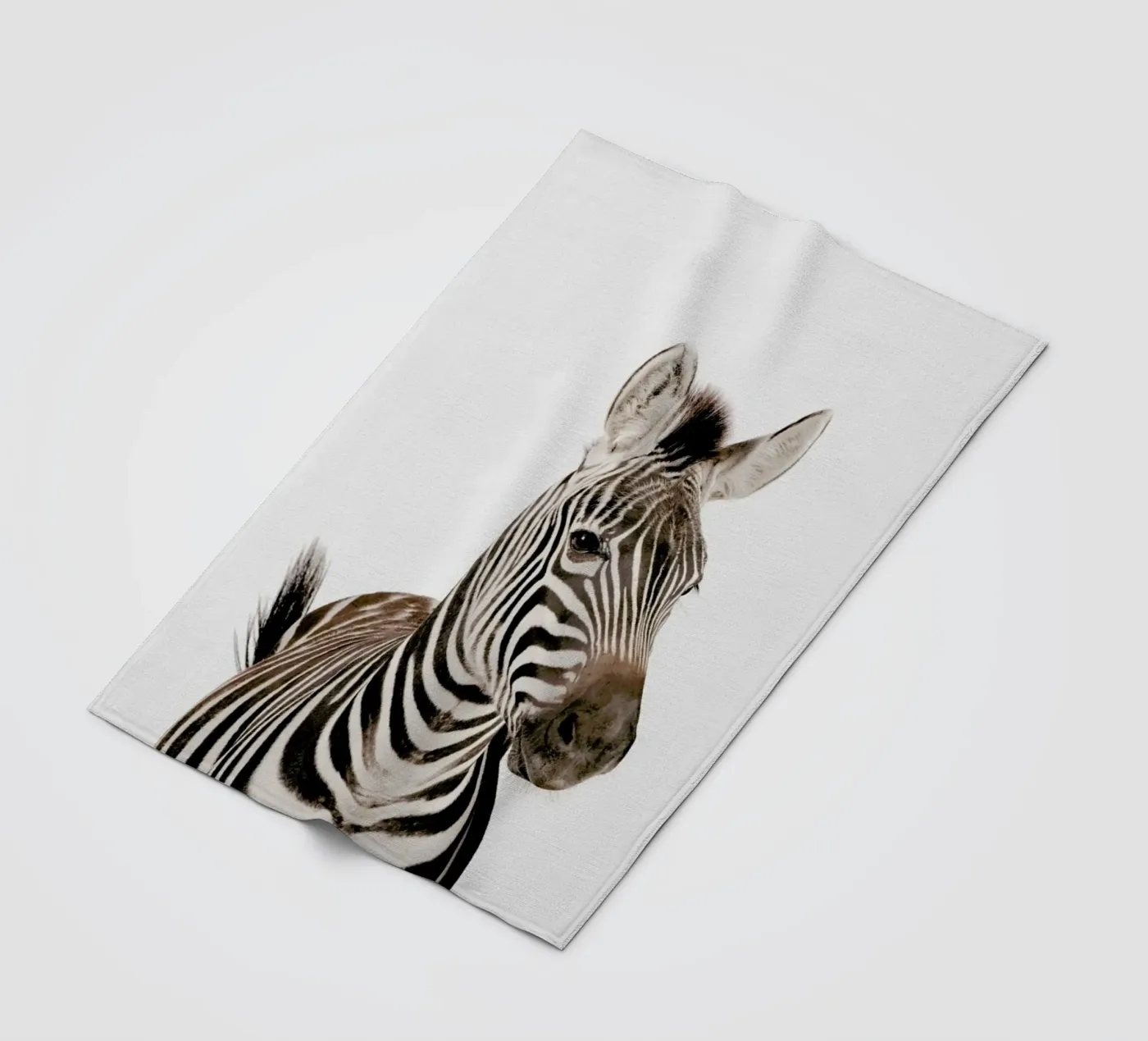 Zebra fleece blanket by Paws & Claws