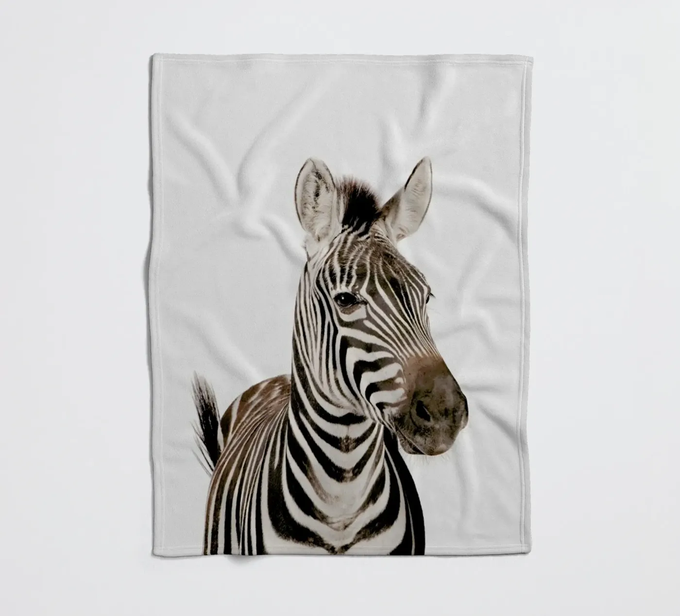Zebra fleece blanket by Paws & Claws