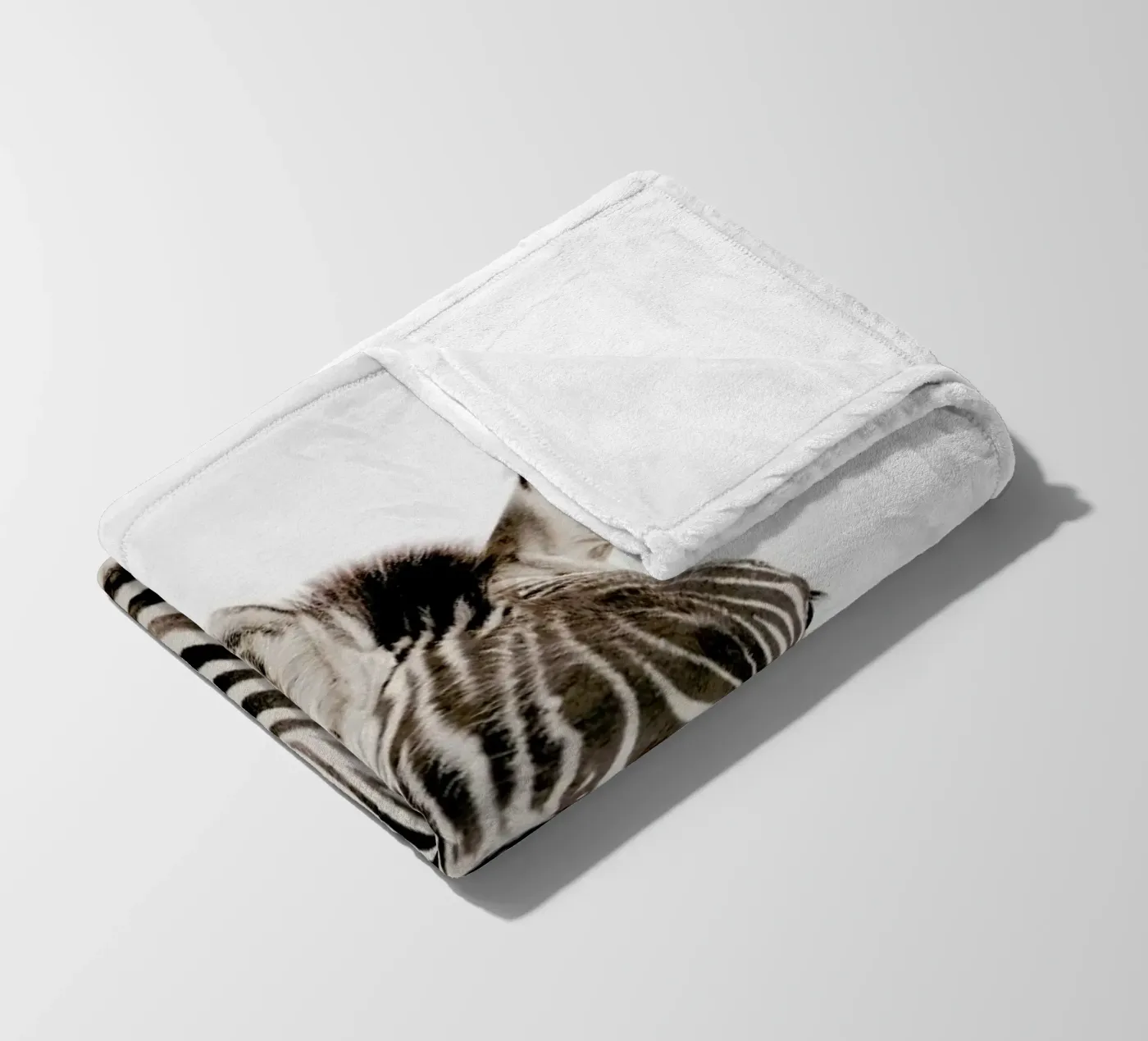 Zebra fleece blanket by Paws & Claws