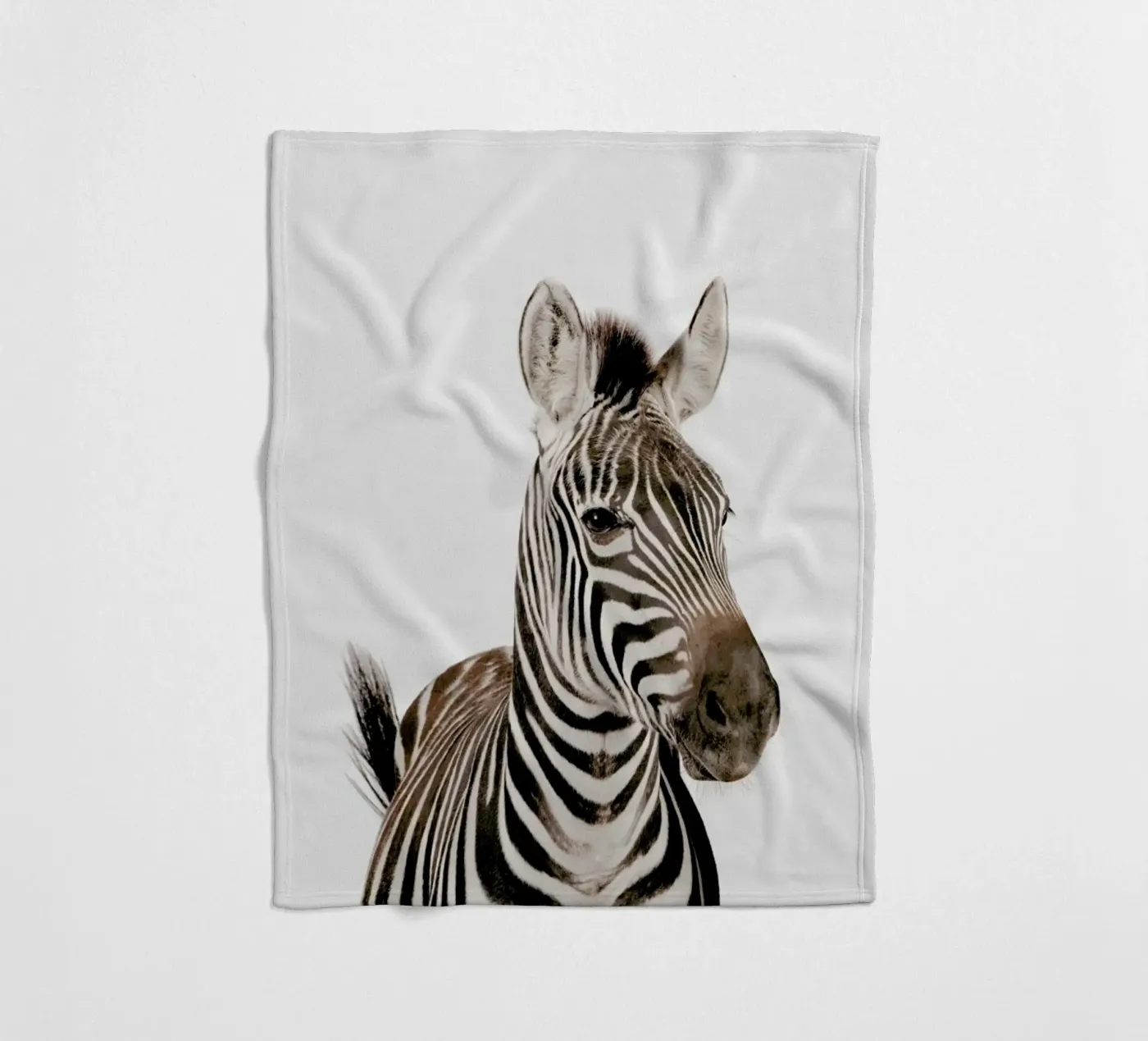 Zebra fleece blanket by Paws & Claws