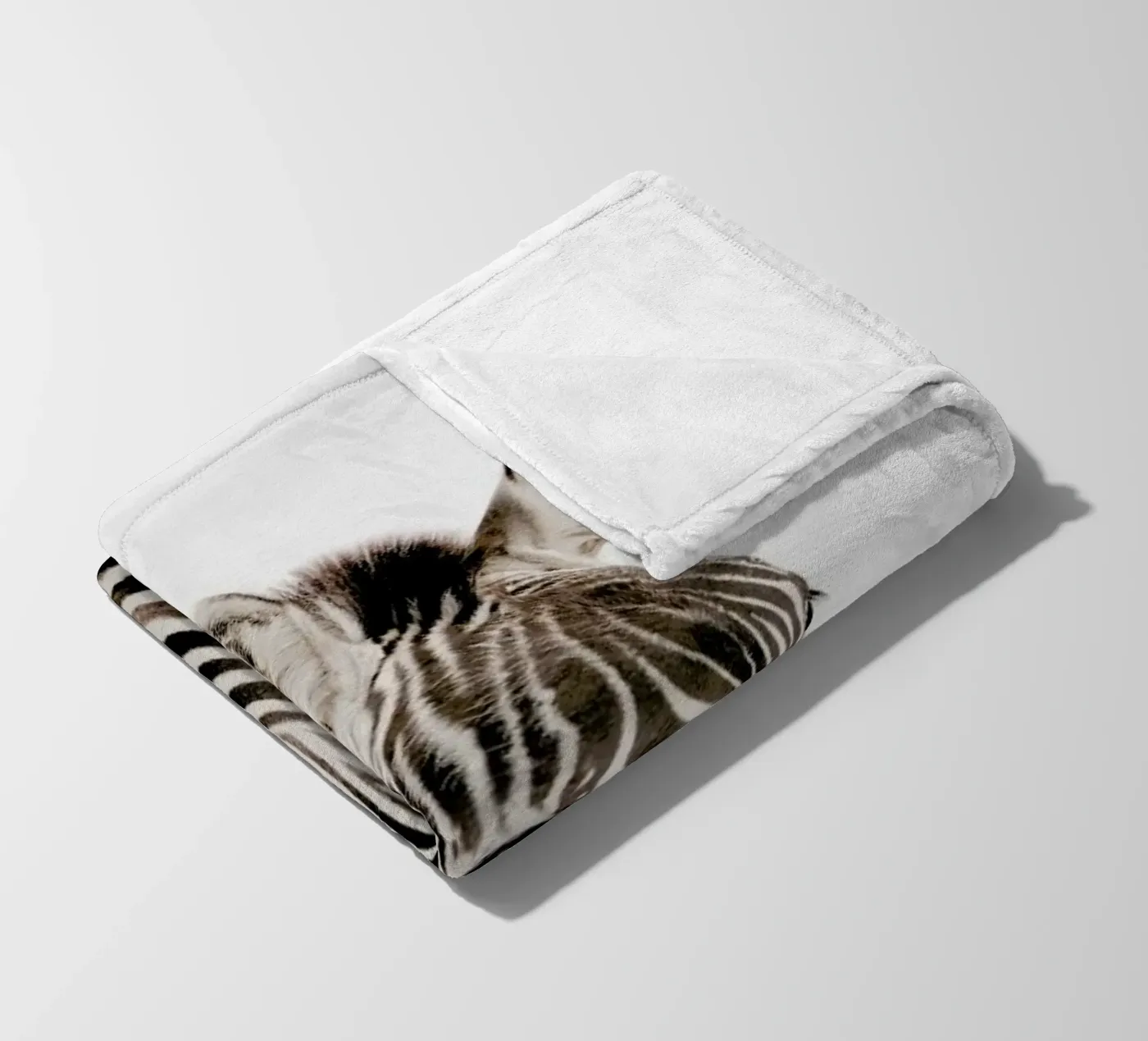 Zebra fleece blanket by Paws & Claws