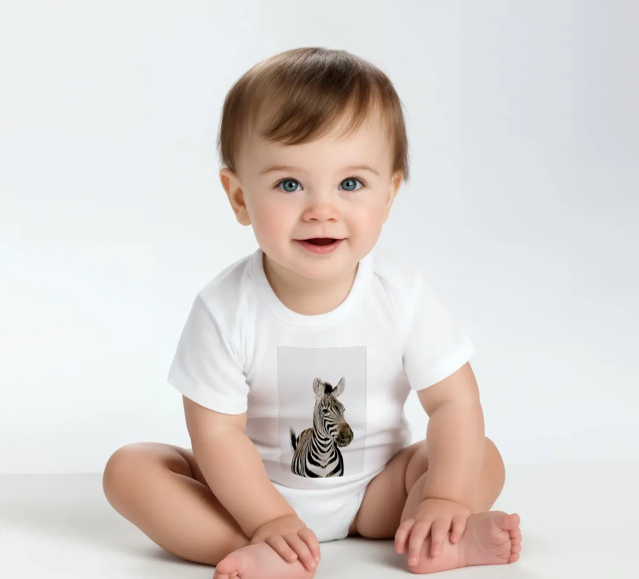 Zebra body neonato maniche corte da Paws & Claws