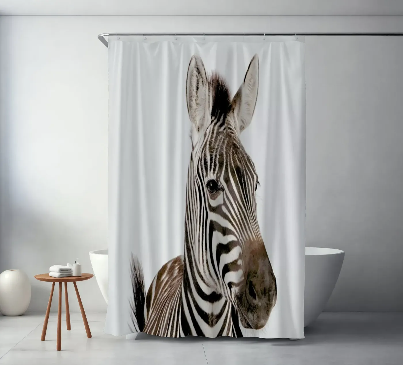 Zebra douchegordijn van Paws & Claws