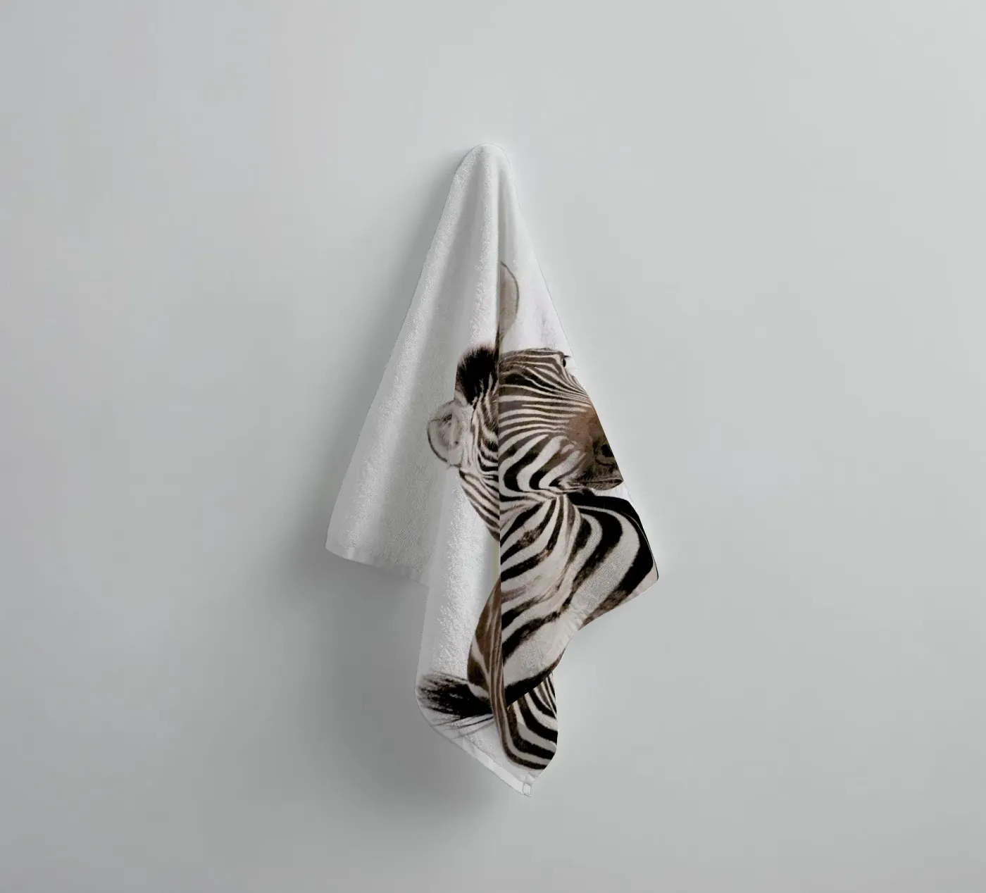 Zebra badhanddoek van Paws & Claws