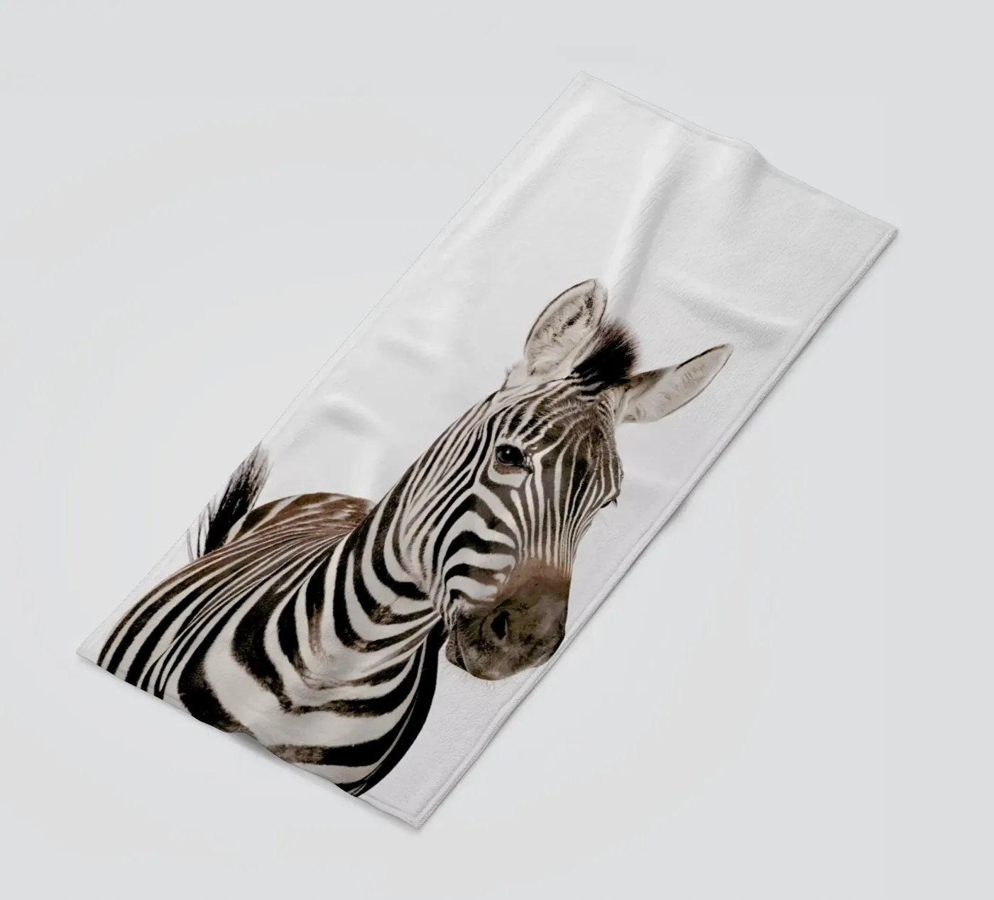 Zebra beach towel by Paws & Claws