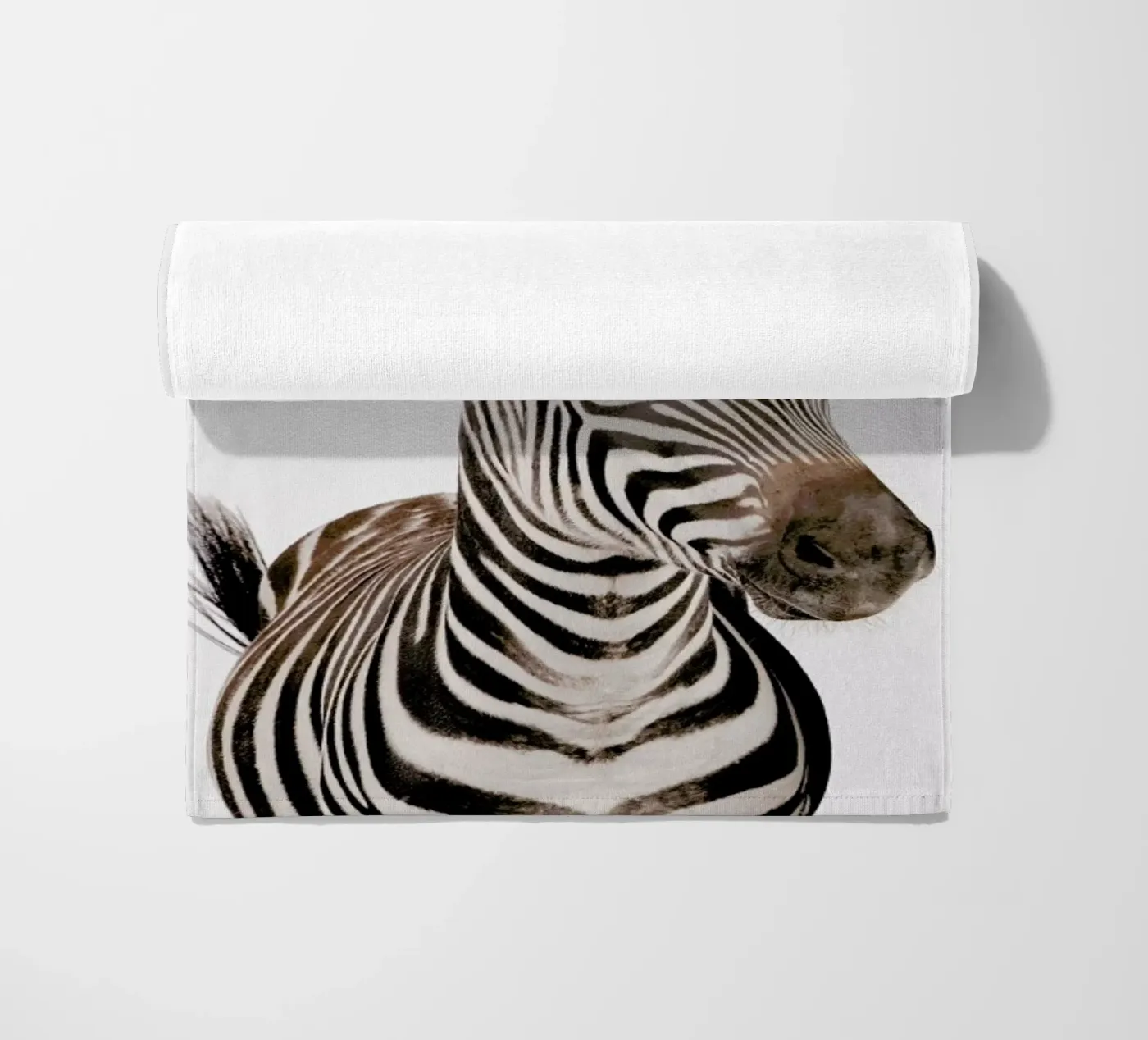 Zebra beach towel by Paws & Claws