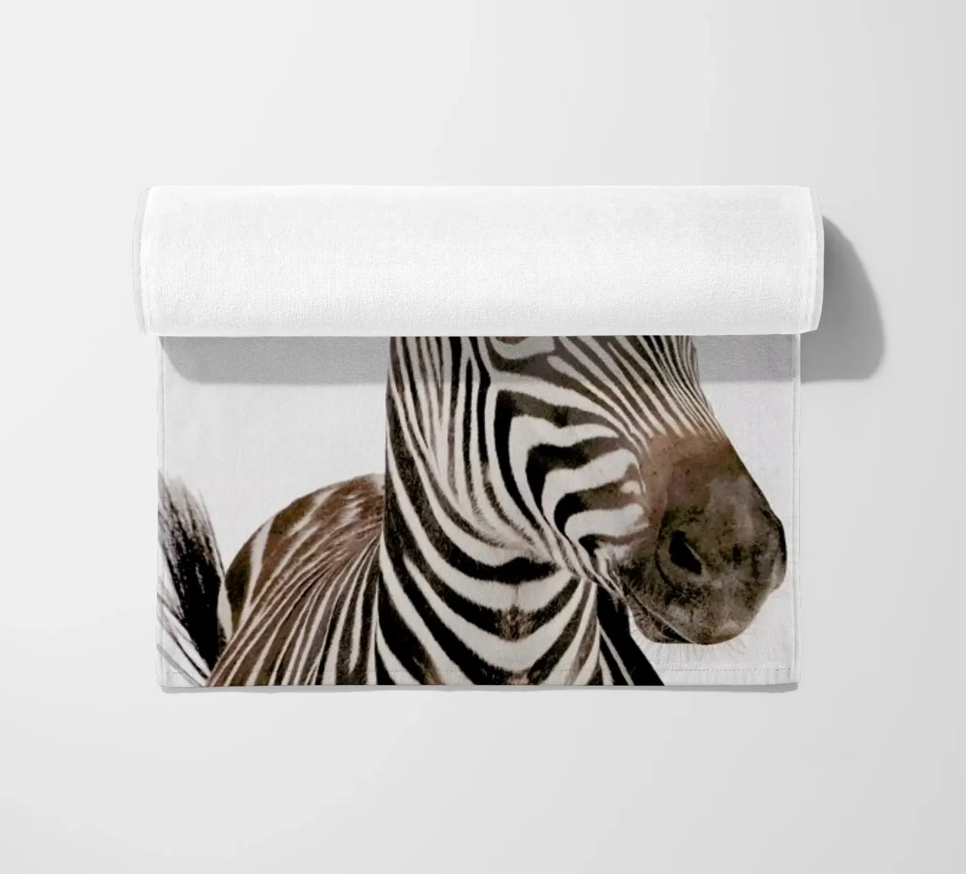 Zebra beach towel by Paws & Claws